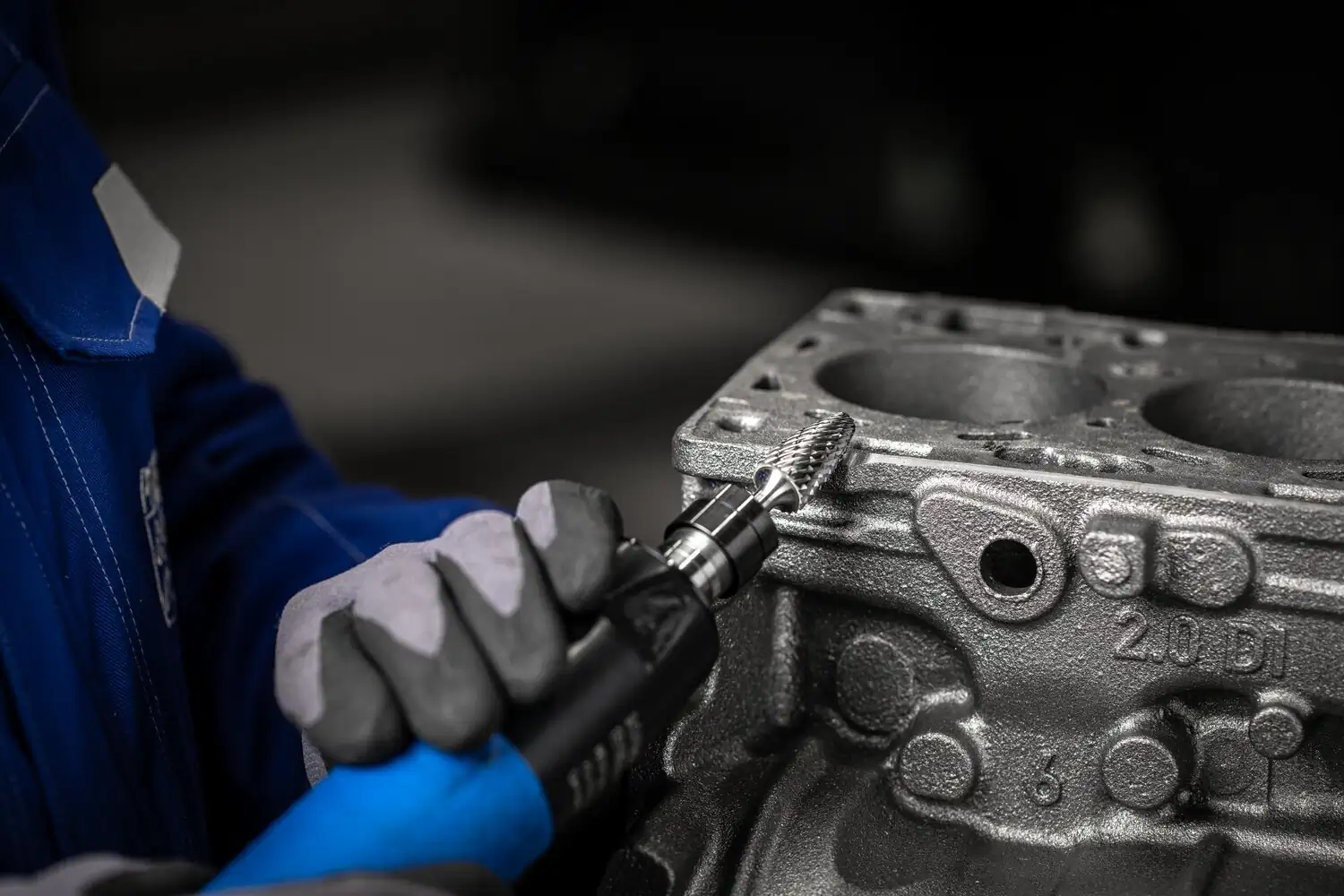Freză biax din carbură metalică, formă de ogivă sferică (RBF) RBF 0820/6 ALLROUND 4