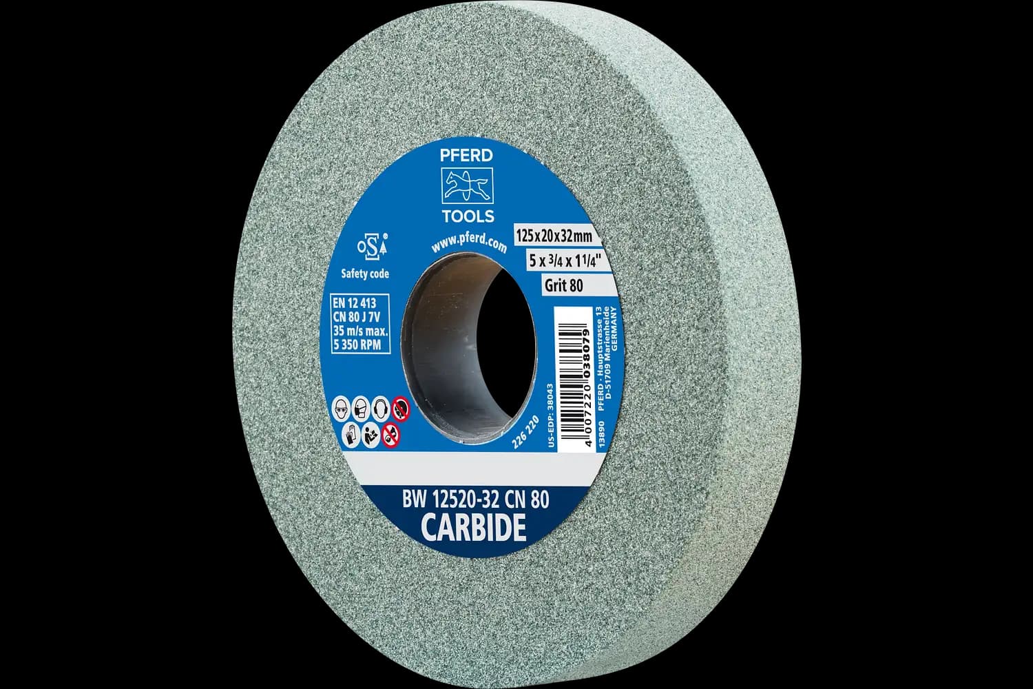Disc de șlefuire (polizor de banc / universal) BW 12520-32 CN 80 CARBIDE