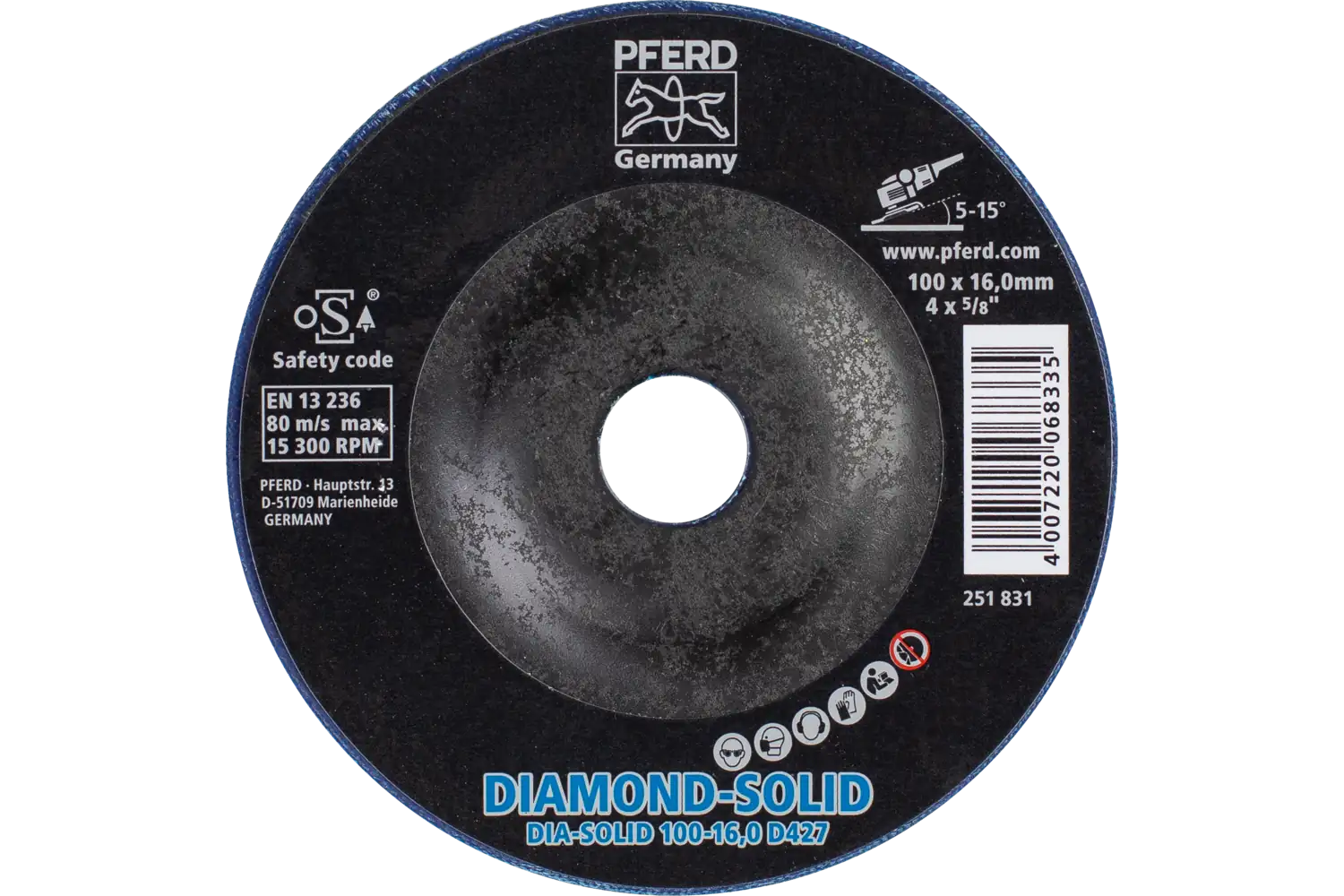 Cc-Grind-Solid Diamond CC-GRIND SOLID DIAMOND 100-16.0 D 427