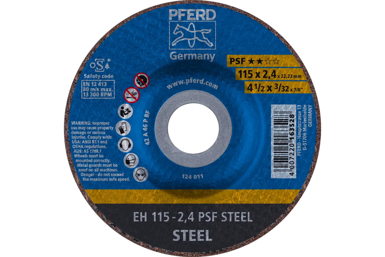 Disc de debitat (tăiere) EH 115-2,4 PSF STEEL
