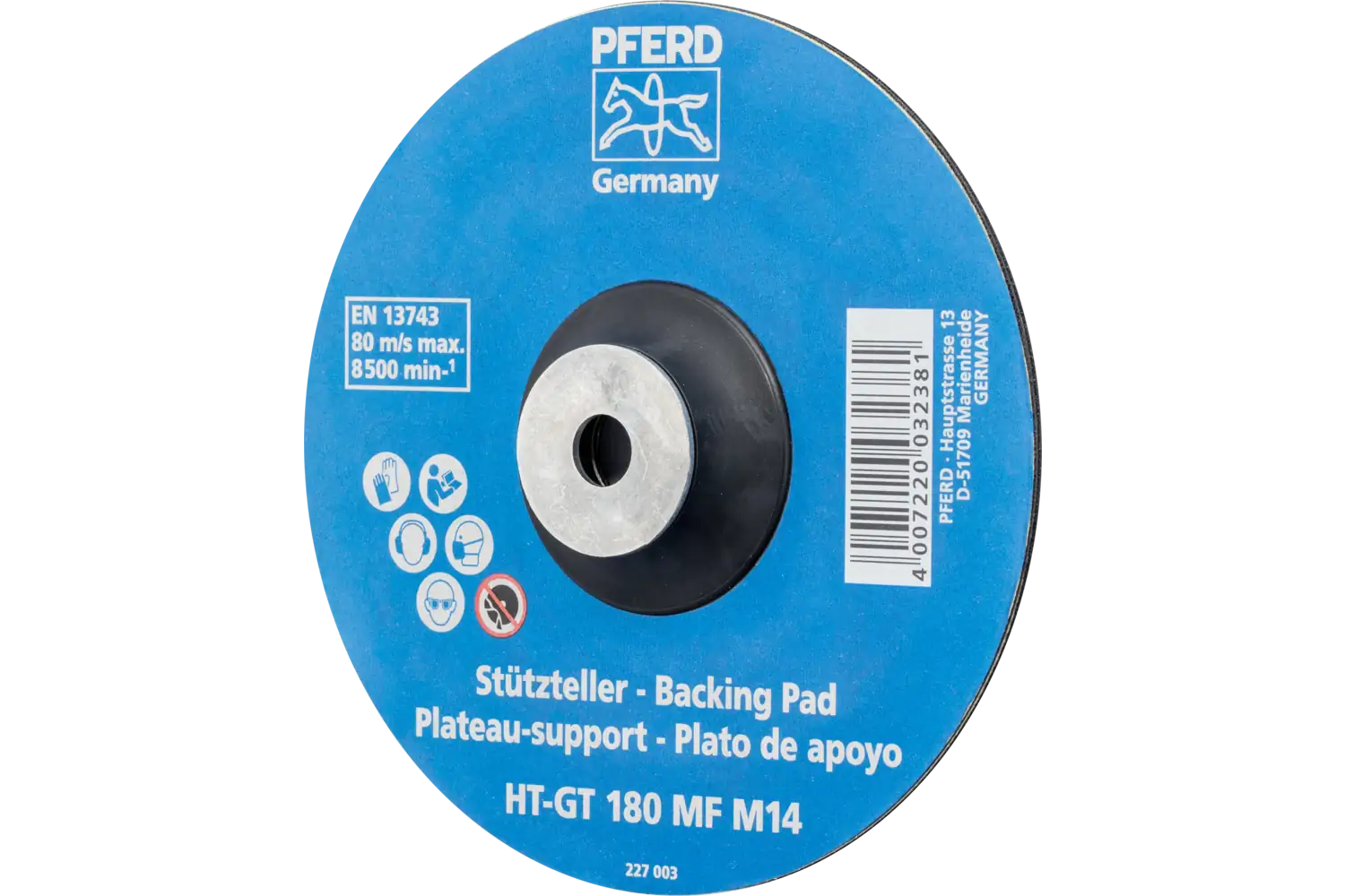 Backing Pad HT-GT 180 MF M14
