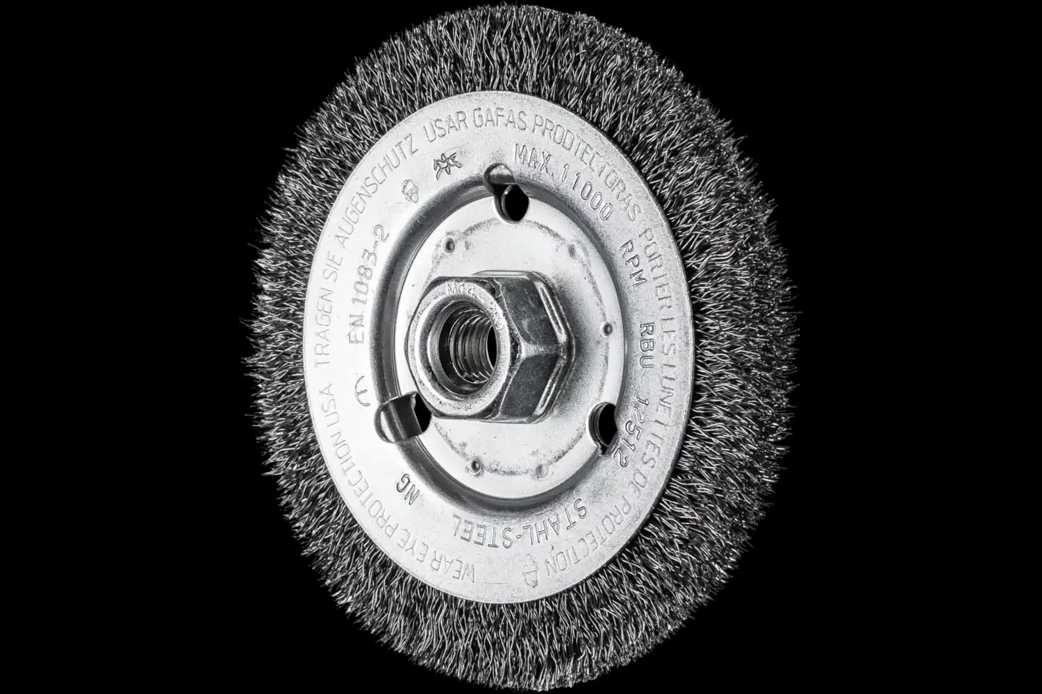 Perie circulară din sârmă de oțel POS RBU 12512/M14 ST 0,30