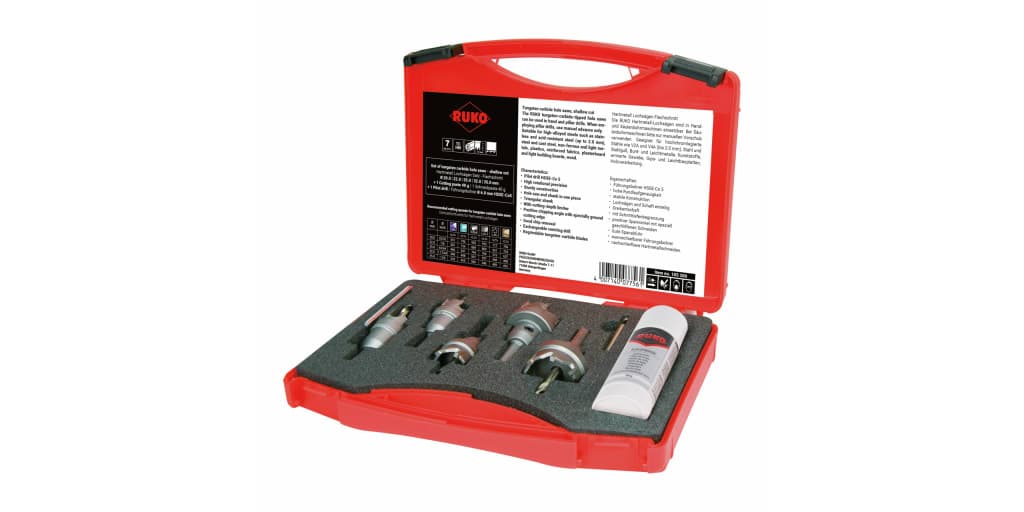 Set carote pentru tablă din carbură metalică - 7 piese 105300 2
