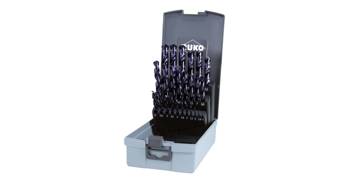 Set burghie elicoidale HSS-Co 5 (pentru inox) - 25 piese 281215EFRO