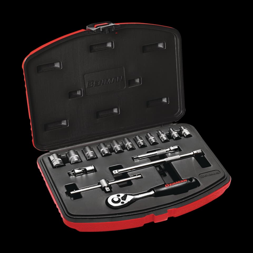 SET TUBULARE, Benman, 16pcs 1/4" Dr.