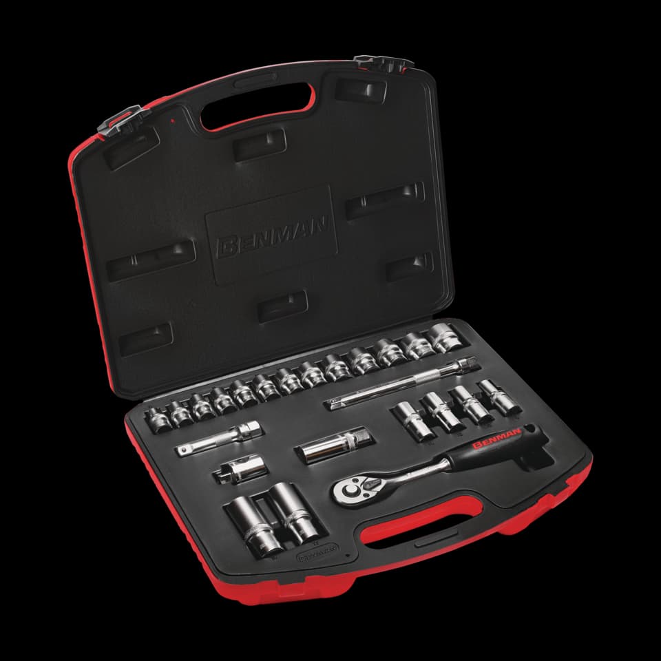 SET TUBULARE, Benman, 24pcs 3/8" Dr.