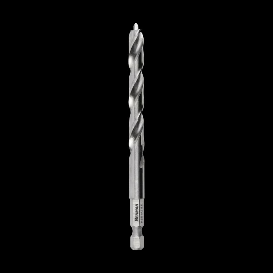 BURGHIU HEXAGONALA 1/4" PENTRU LEMN, Ø5,00, BENMAN