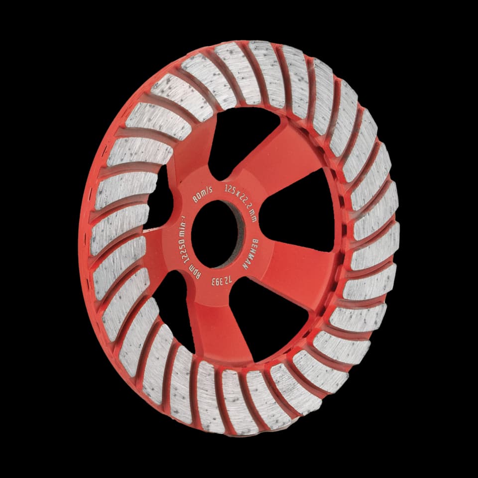 DISC DIAMANTAT PENTRU BETON DUR, TURBO-JET, 22,2, Ø125mm, BENMAN