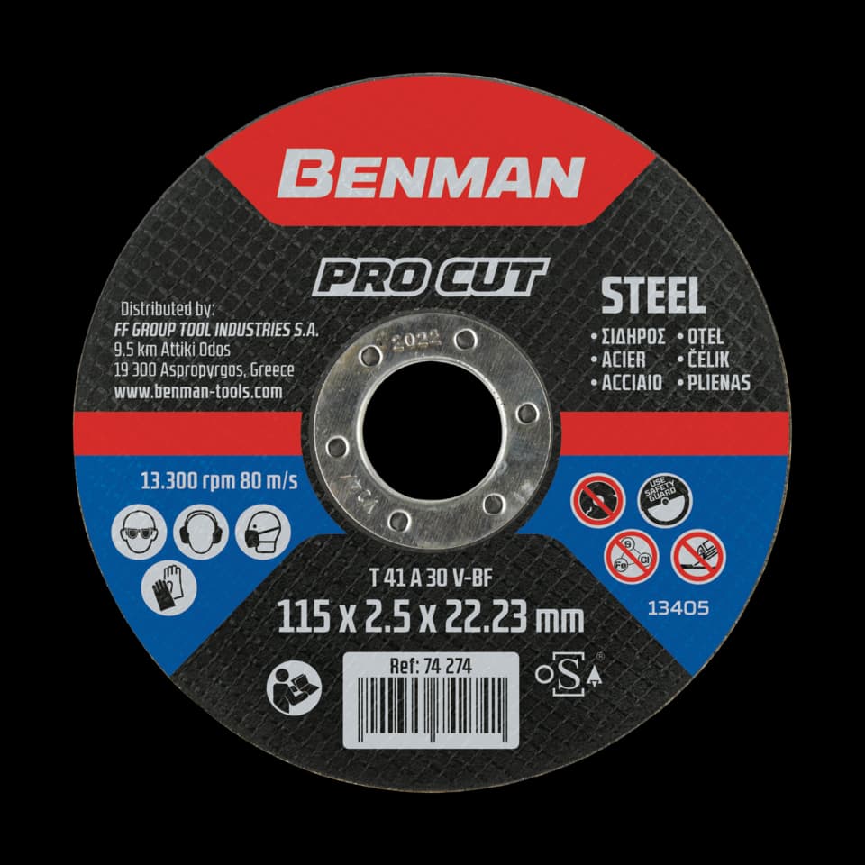 DISC PENTRU TĂIERE, PRO CUT 115x2.5mm BENMAN