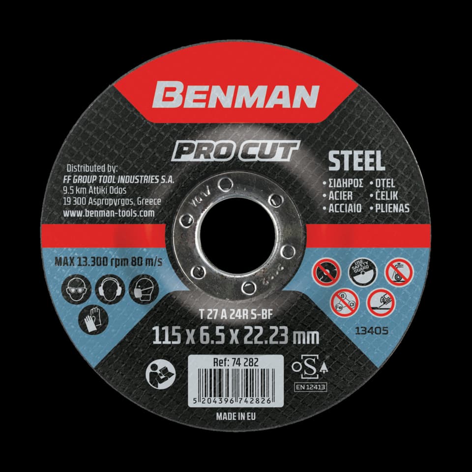 DISC SLEFUIRE 115x6.5mm, PRO CUT BENMAN