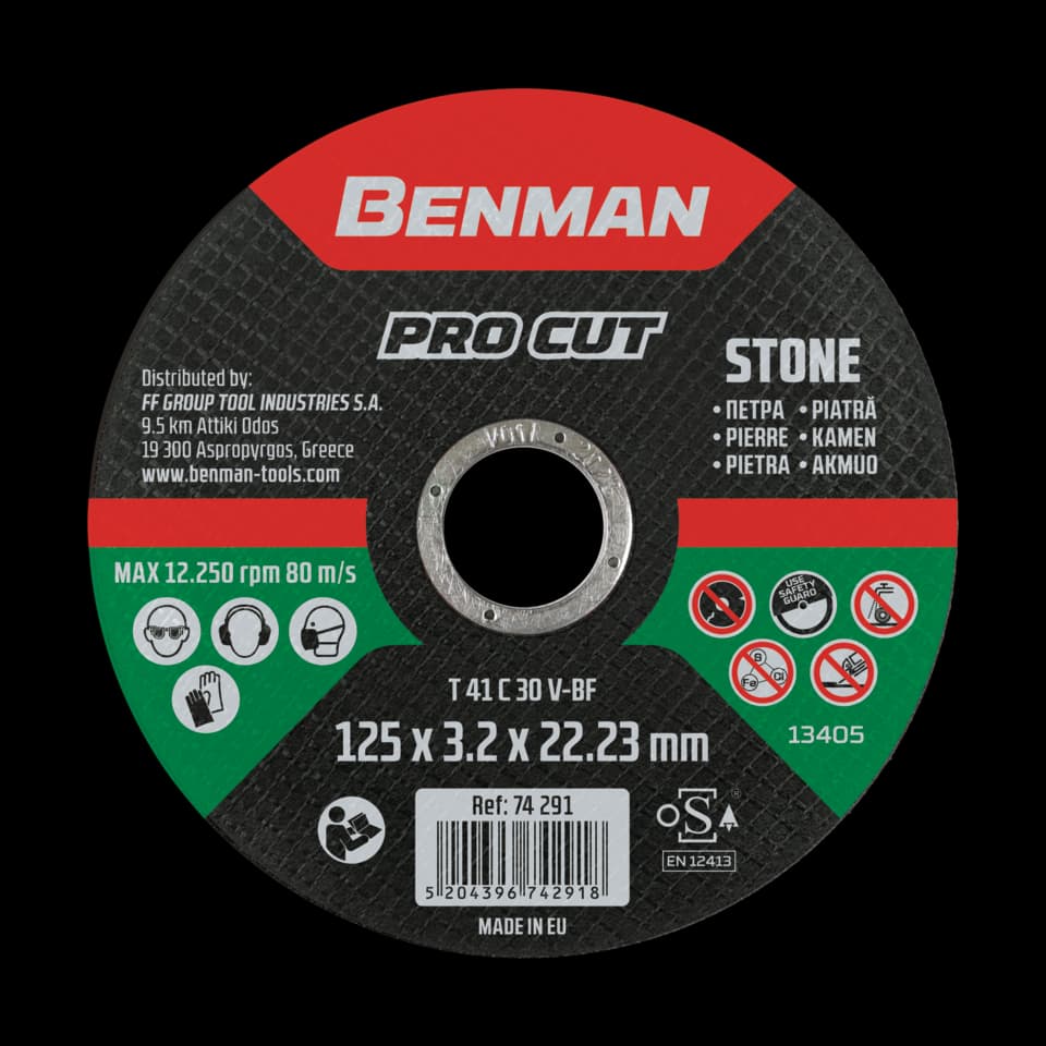 DISC PENTRU TĂIERE PIATRĂ, PRO CUT 230x3.2mm BENMAN