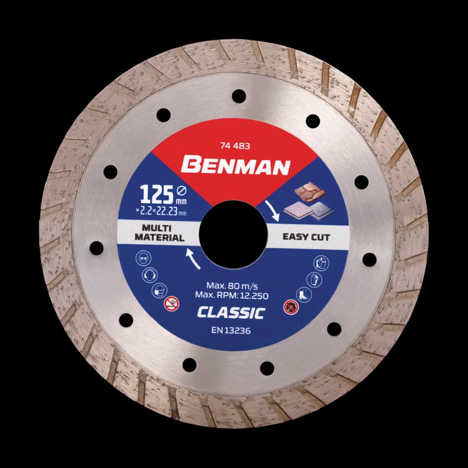 DISC TAIERE DIAMANTAT PENTRU , Benman, - 125 X 2.2 X 10w