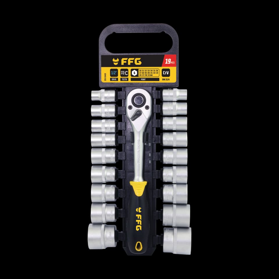 SET TUBULARE 19 BUC. 1/2", FF GROUP