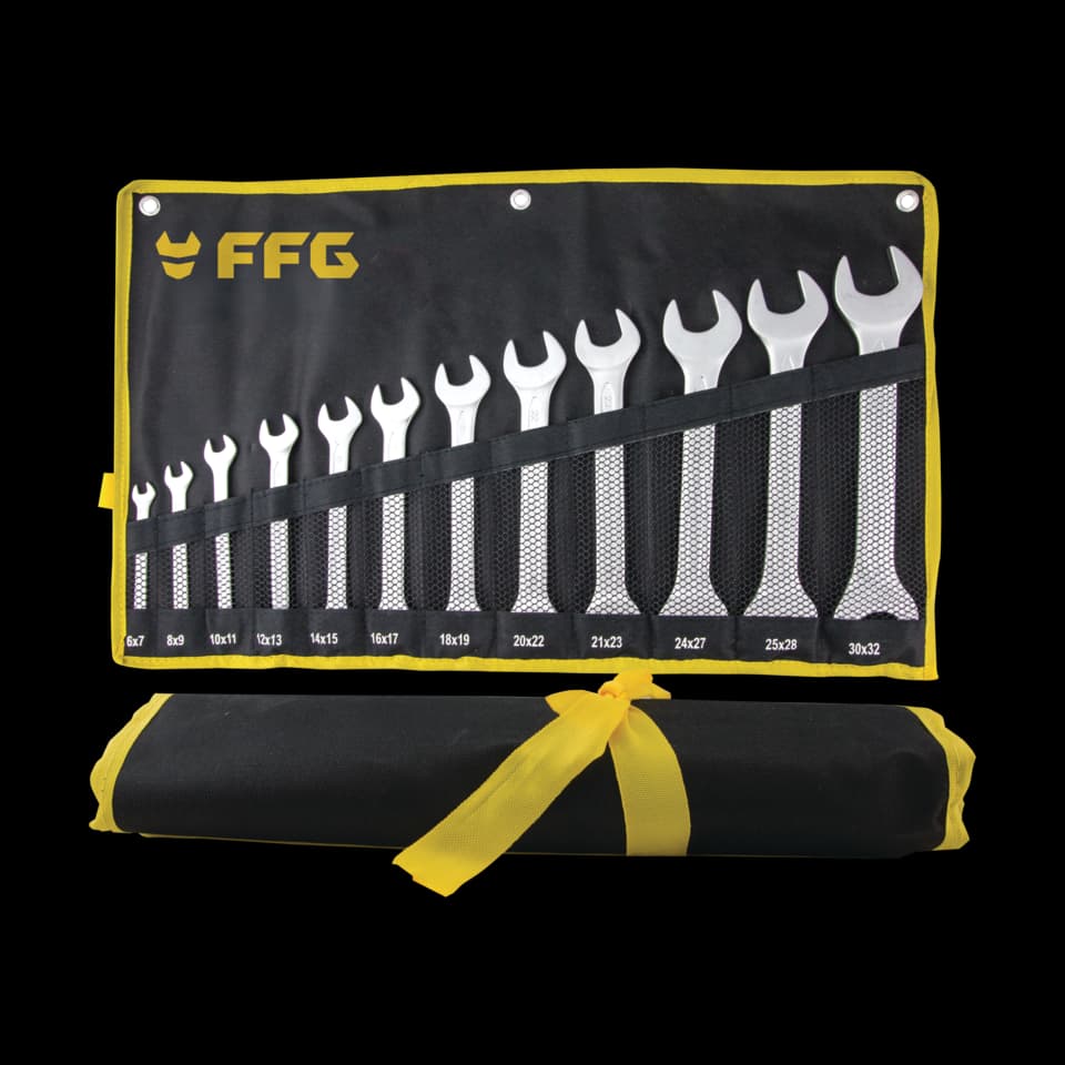 Set chei fixe duble DIN 3110, 12 piese