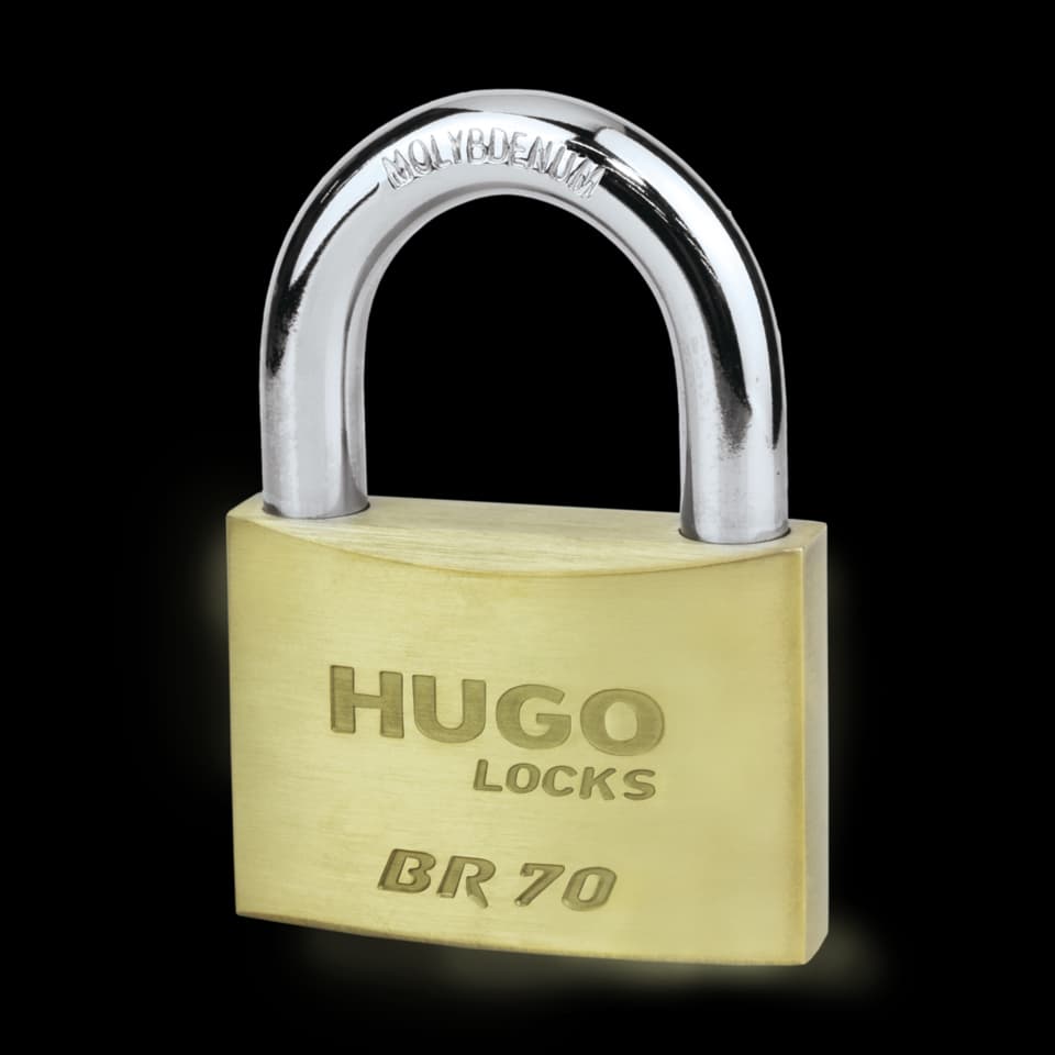 Lacăt alamă Hugo BR 70, 70 mm