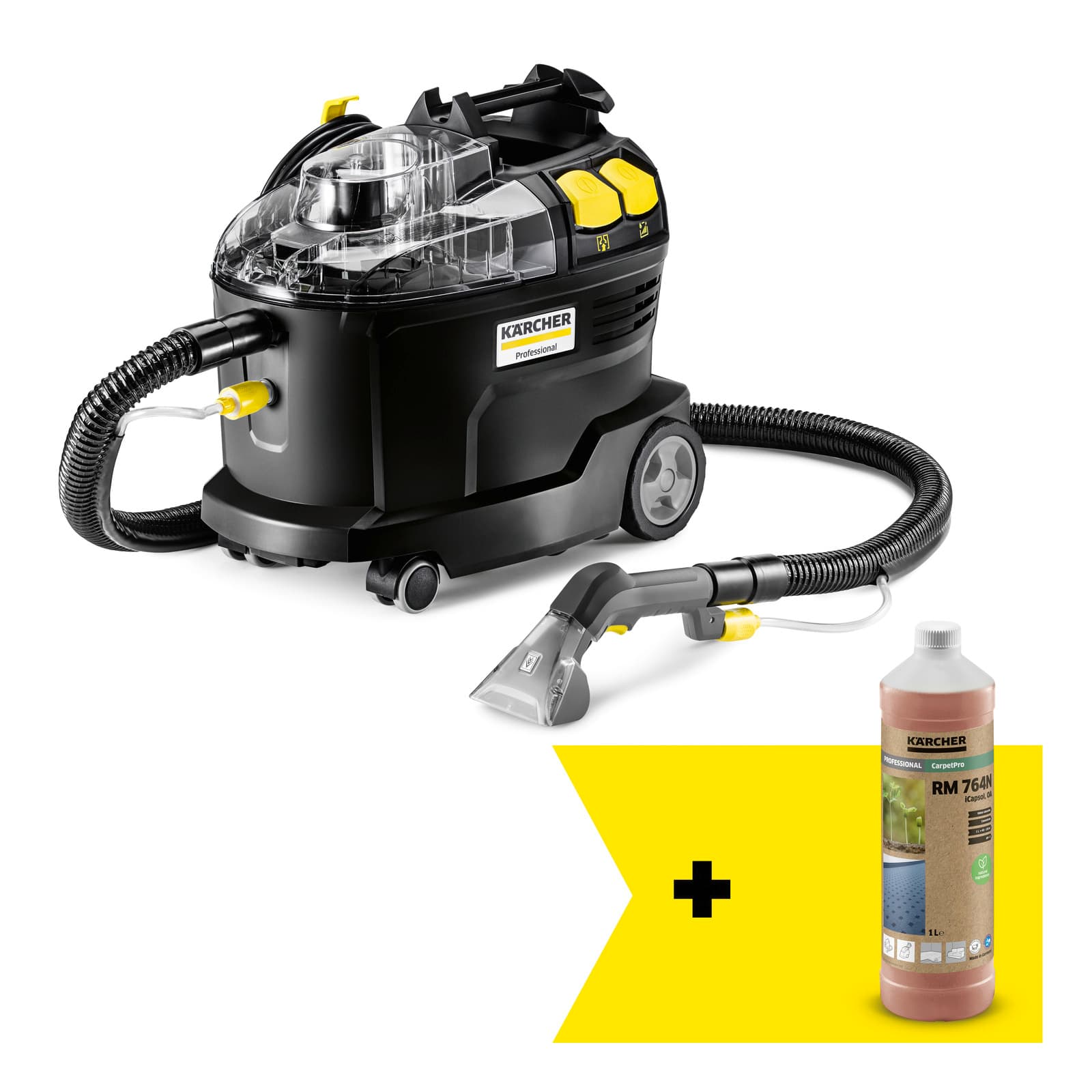 Aspirator cu injecție-extracție pentru covoare și tapițerii, Puzzi 8/1 Go Further