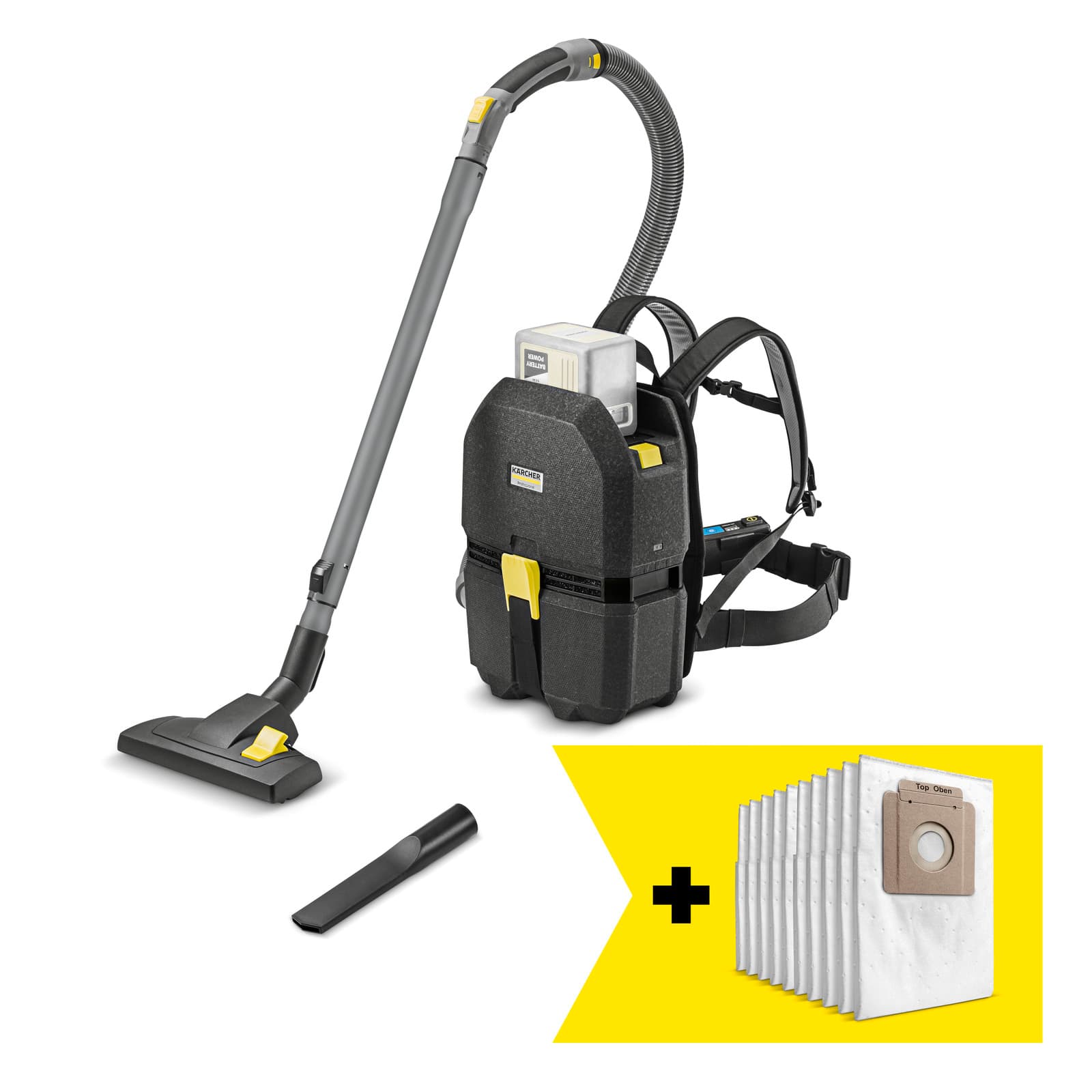 Aspirator cu acumulator tip rucsac