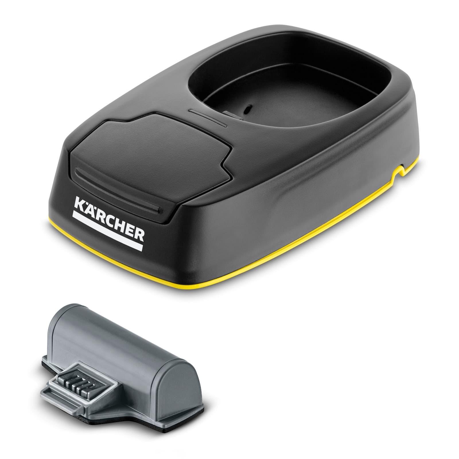 Charging station and replaceable accumul