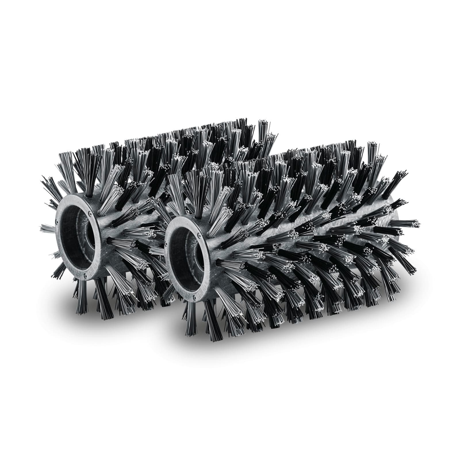 Roller brushes wooden surface