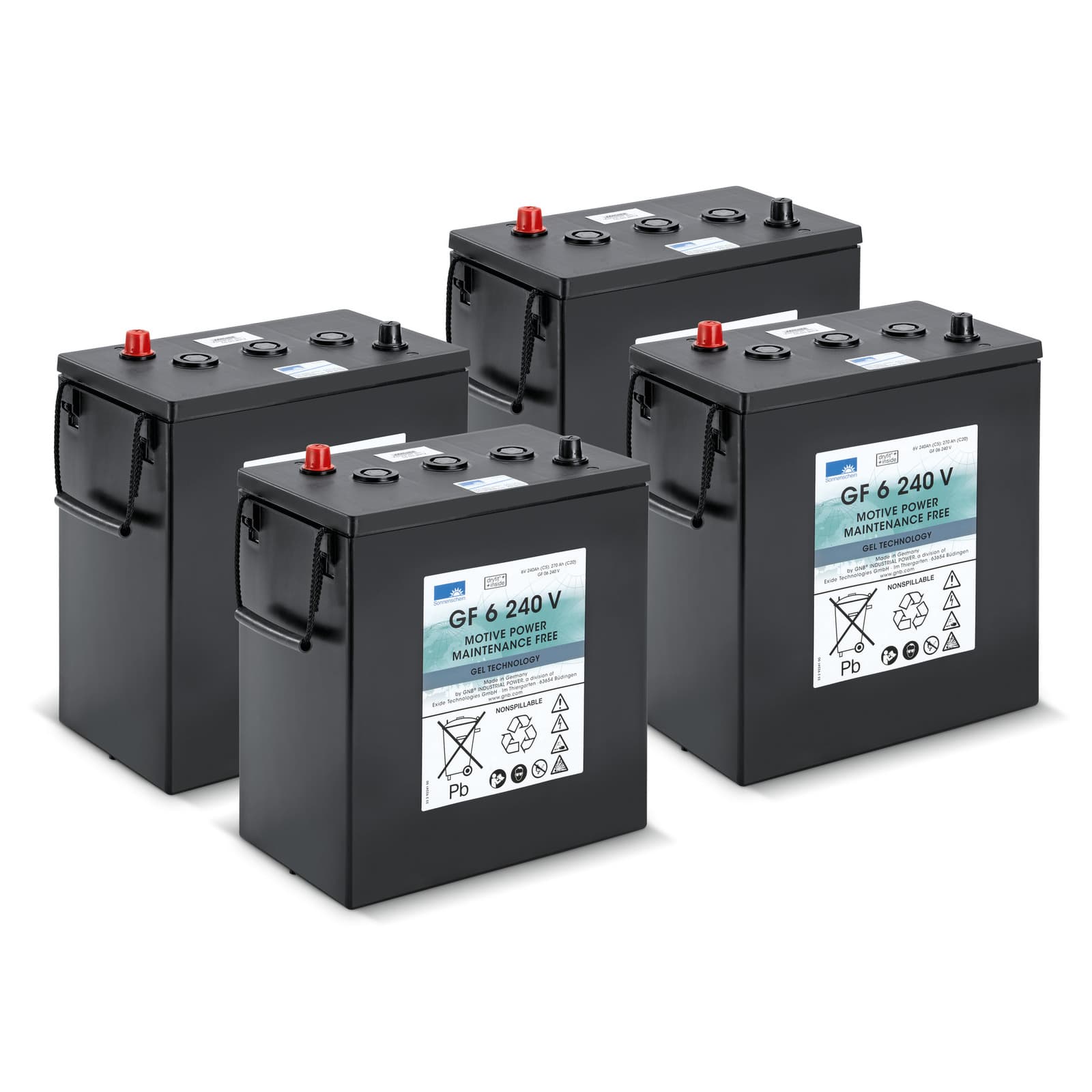 Battery kit Gel 4x 6V/240Ah