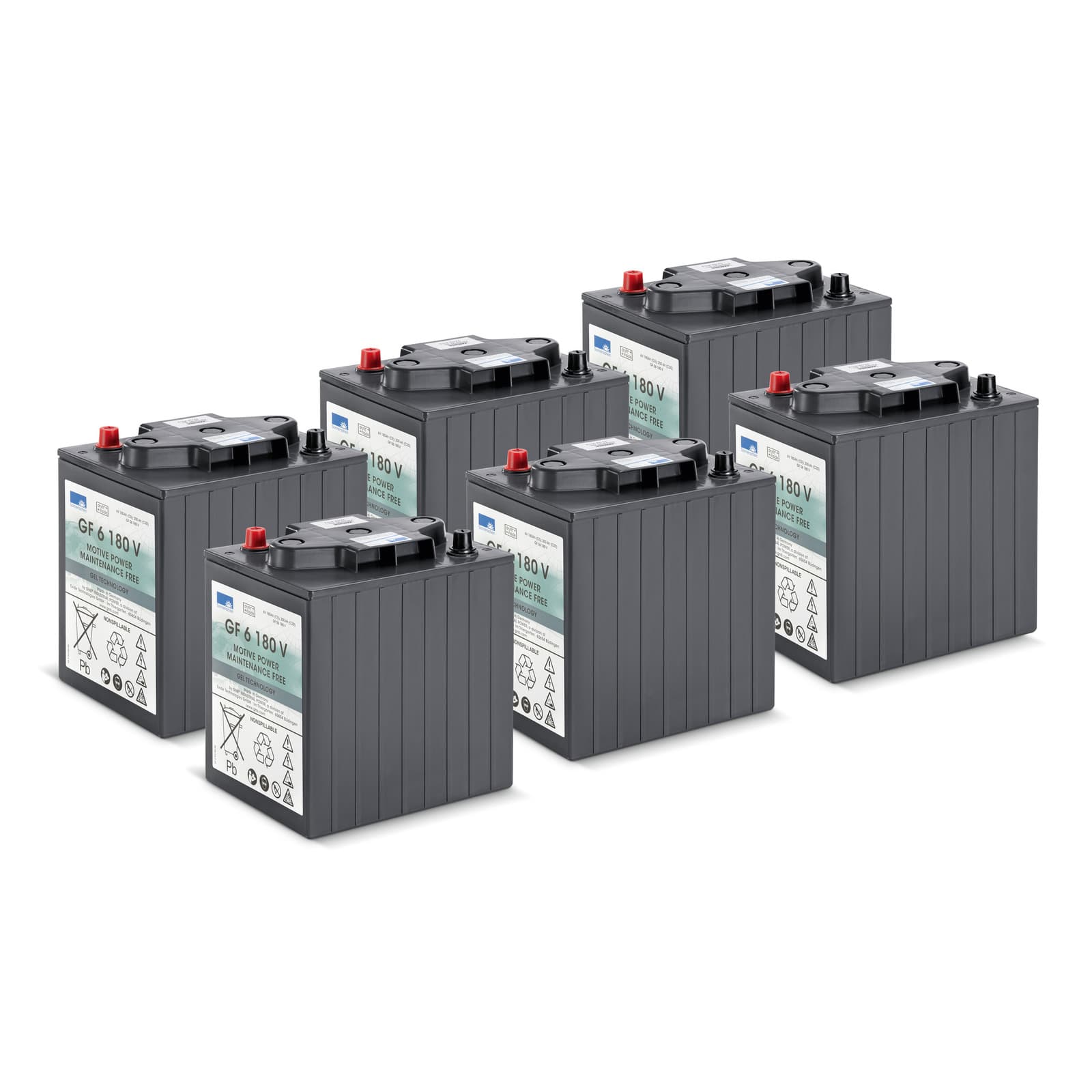 Battery kit Gel 6x 6V/180Ah