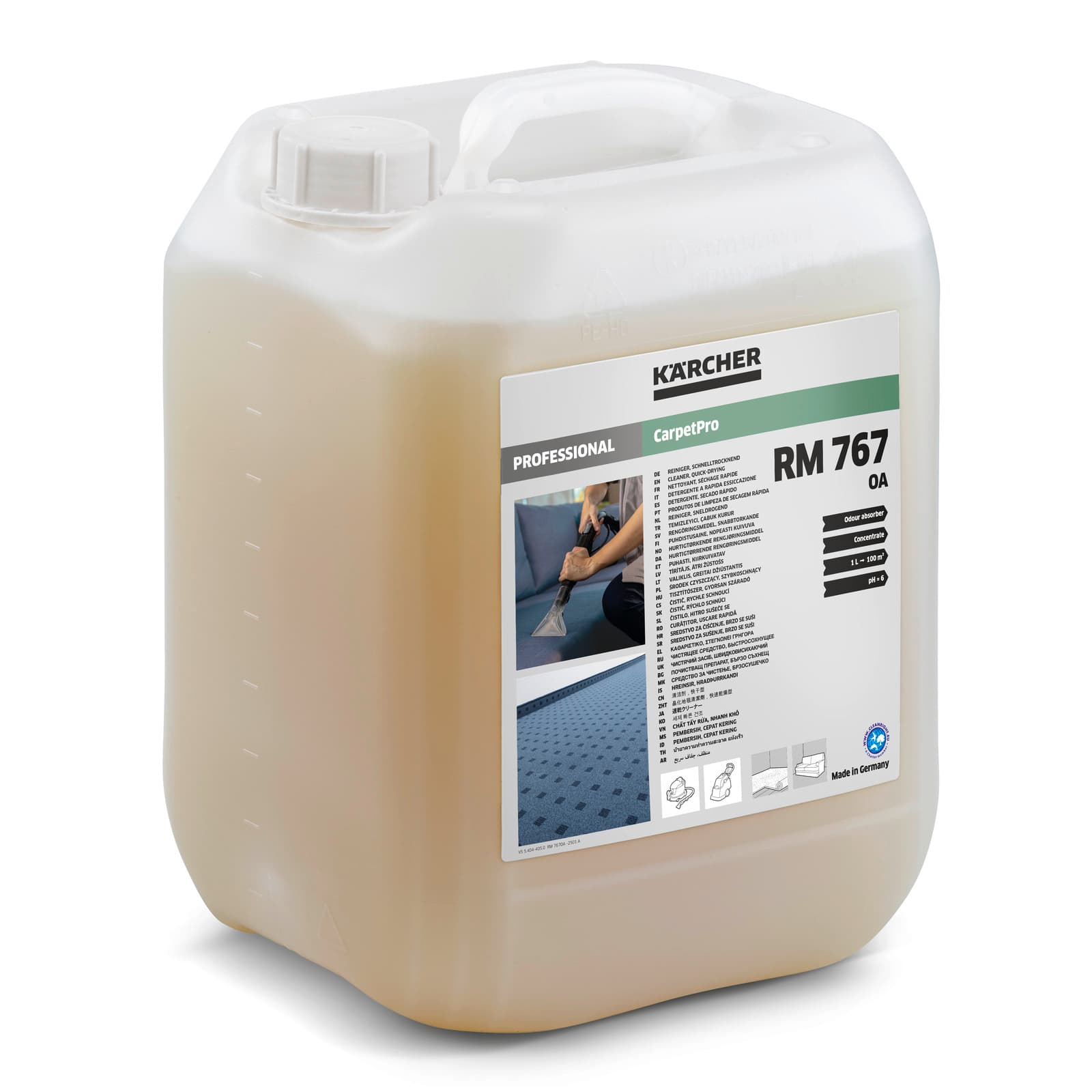 RM 767 OA** 10l cleaner, quick-drying