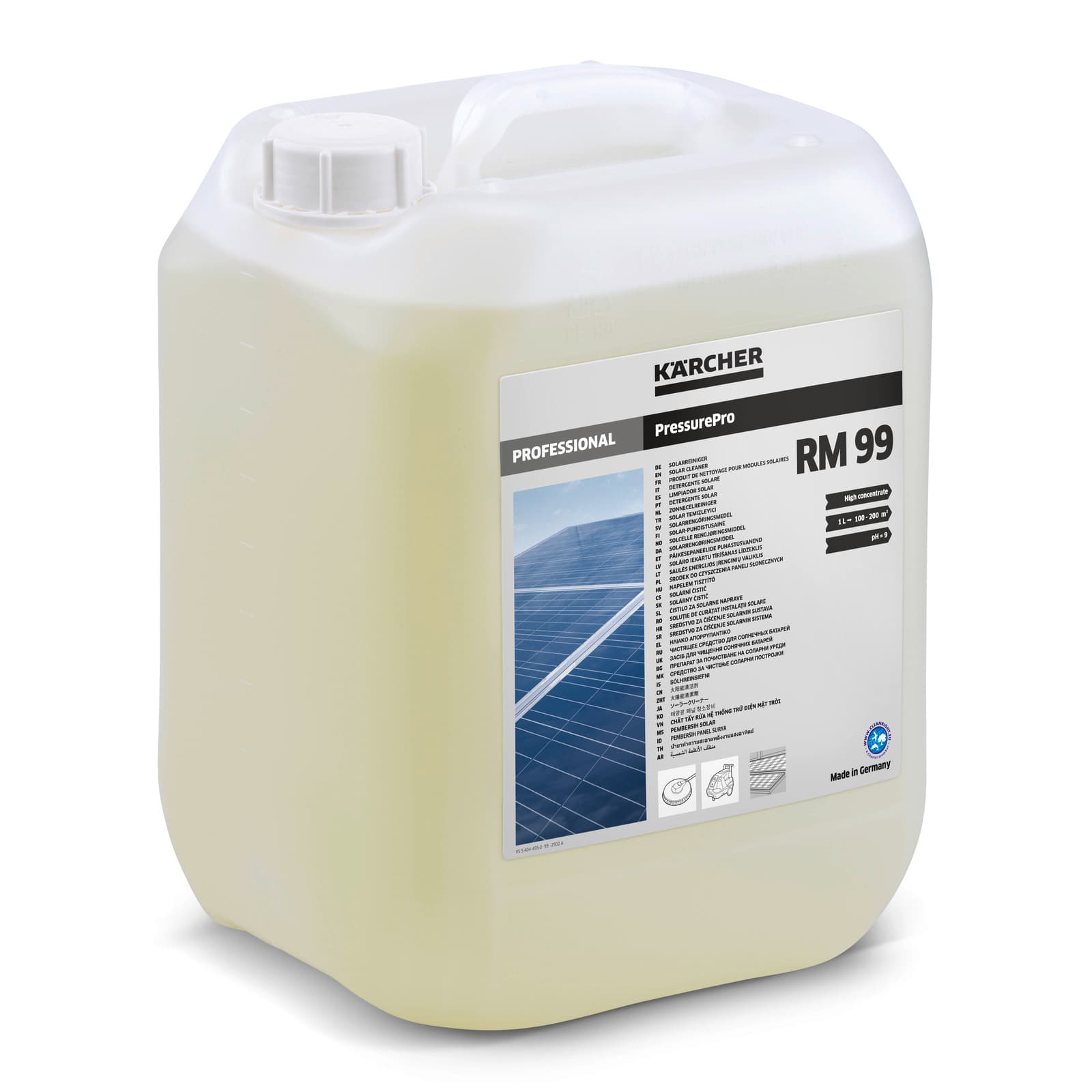 Detergent pentru panouri solare și fotovoltaice, PressurePro RM 99