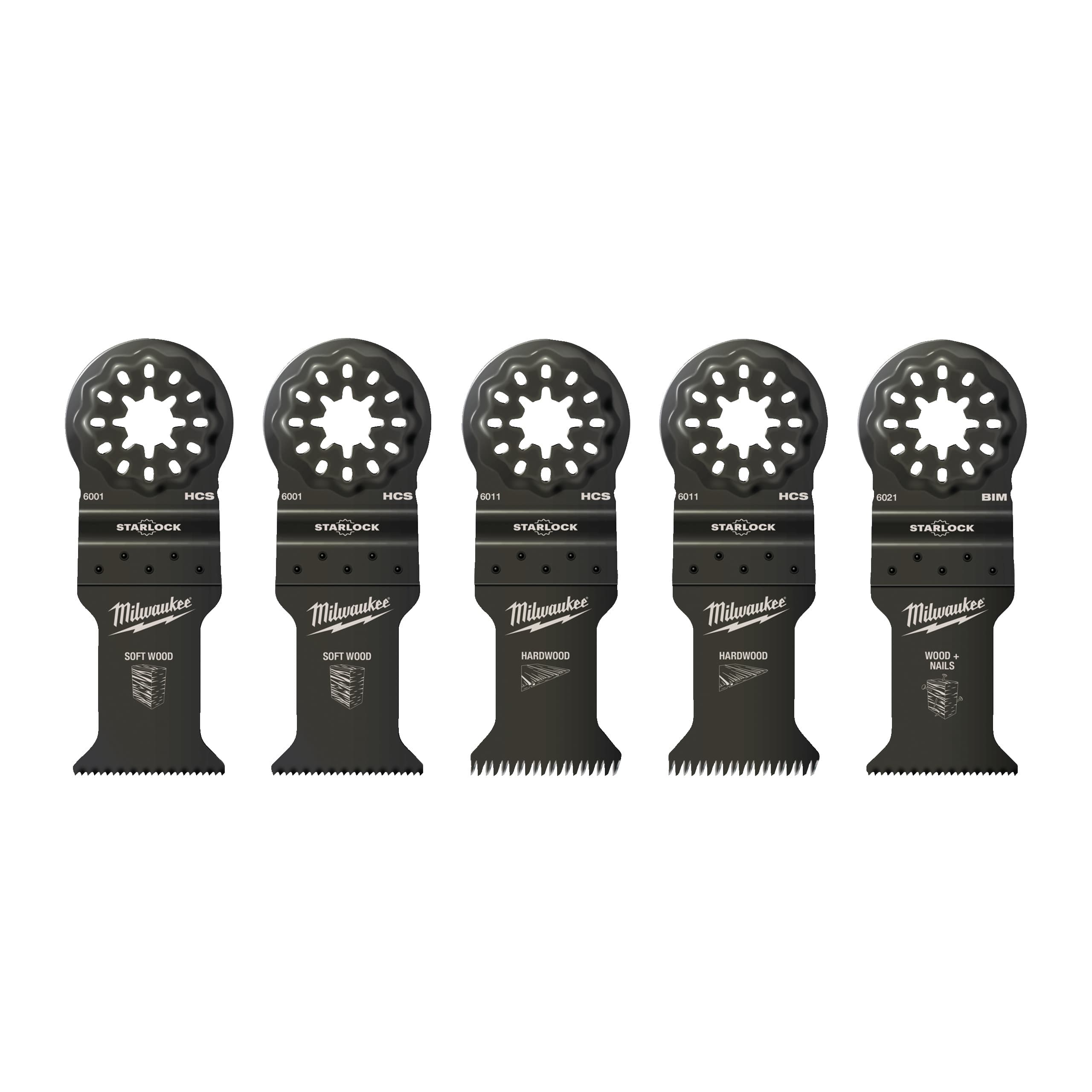 Set pânze multifunctional pentru lemn, 5 bucăți