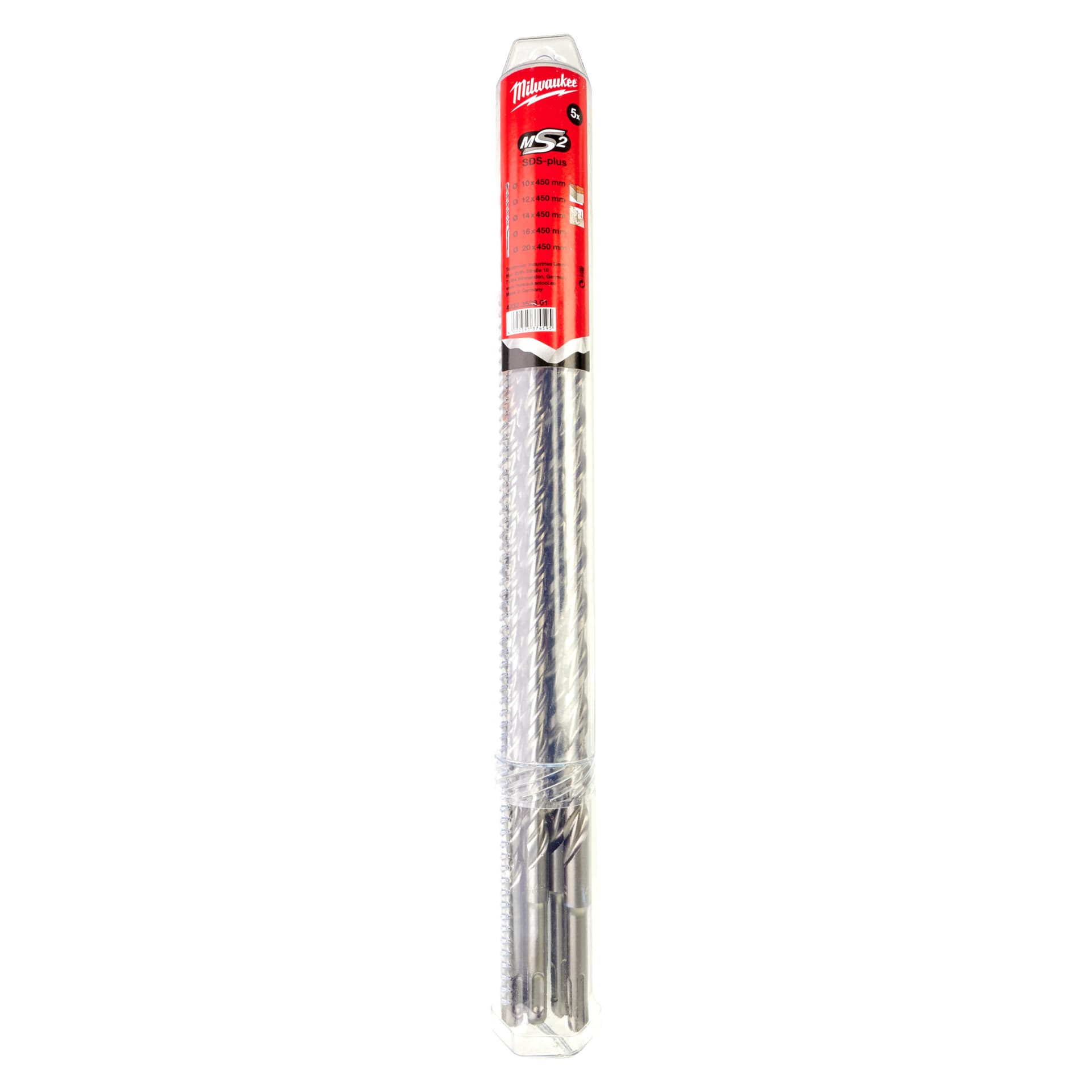 Set burghie SDS+ M2 Ø10/12/14/16/20x450 mm