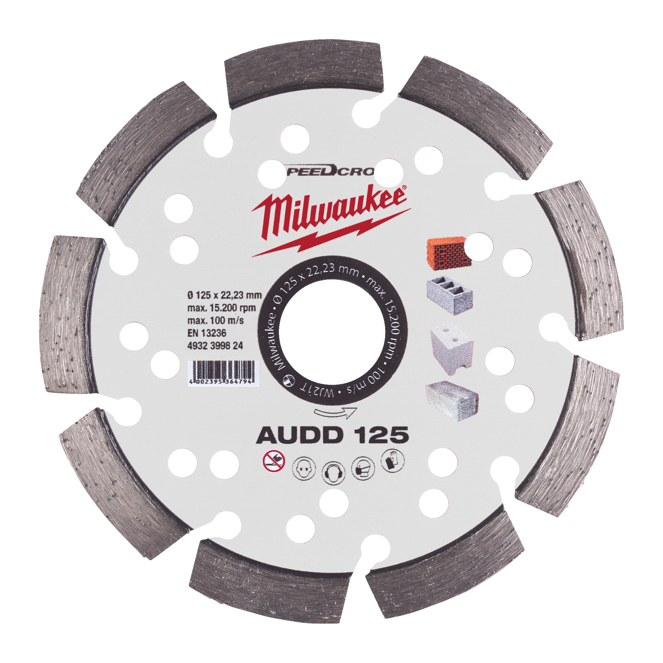 Disc diamantat AUDD 125 mm