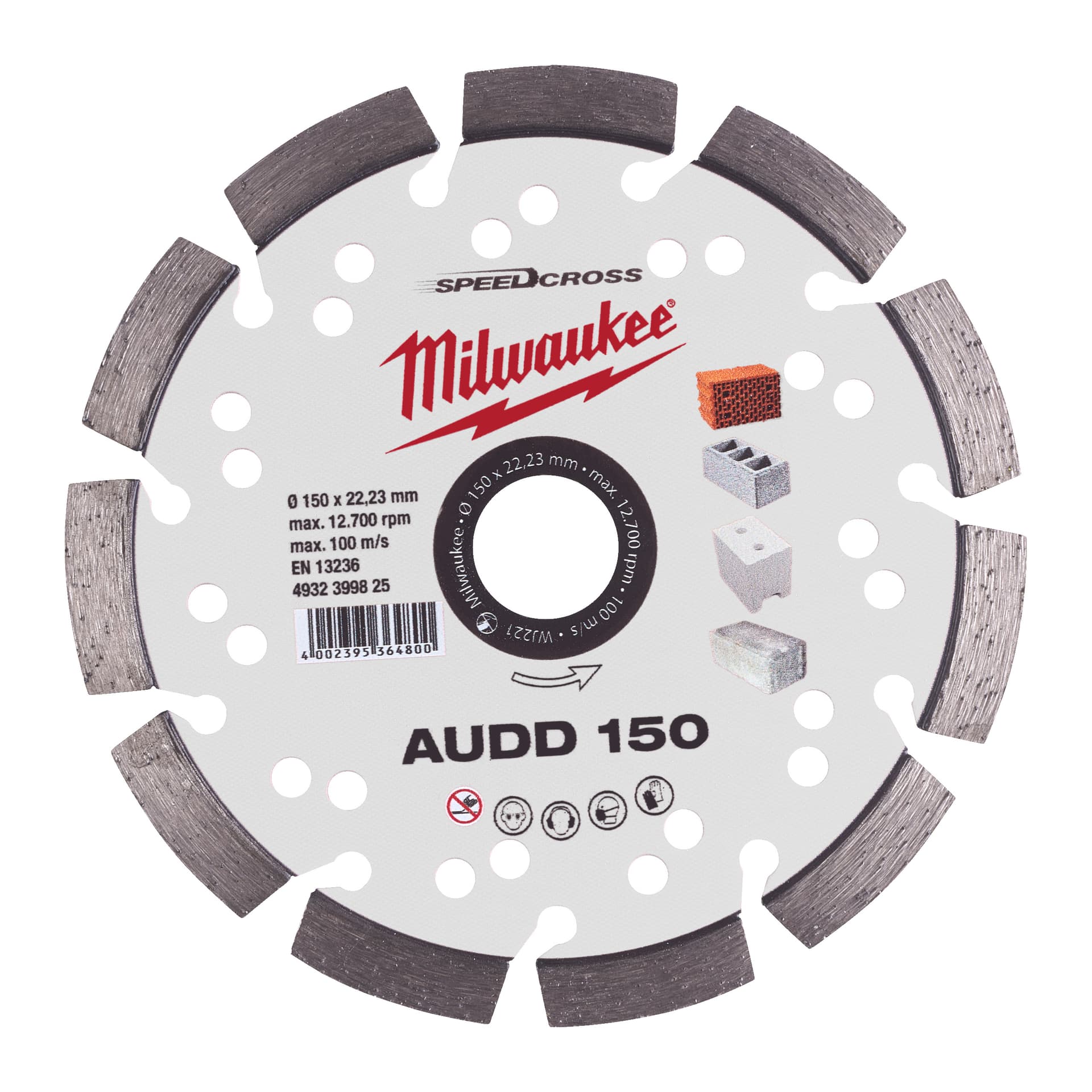 Disc diamantat AUDD 150 mm