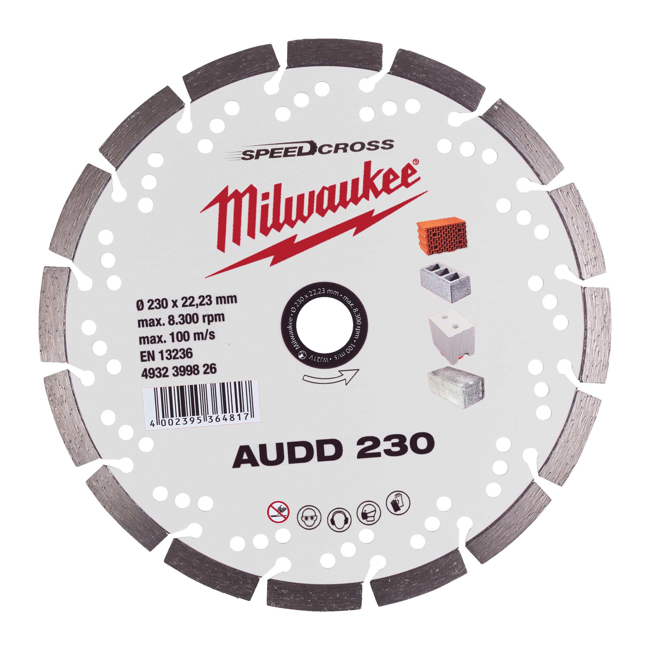 Disc diamantat AUDD 230 mm