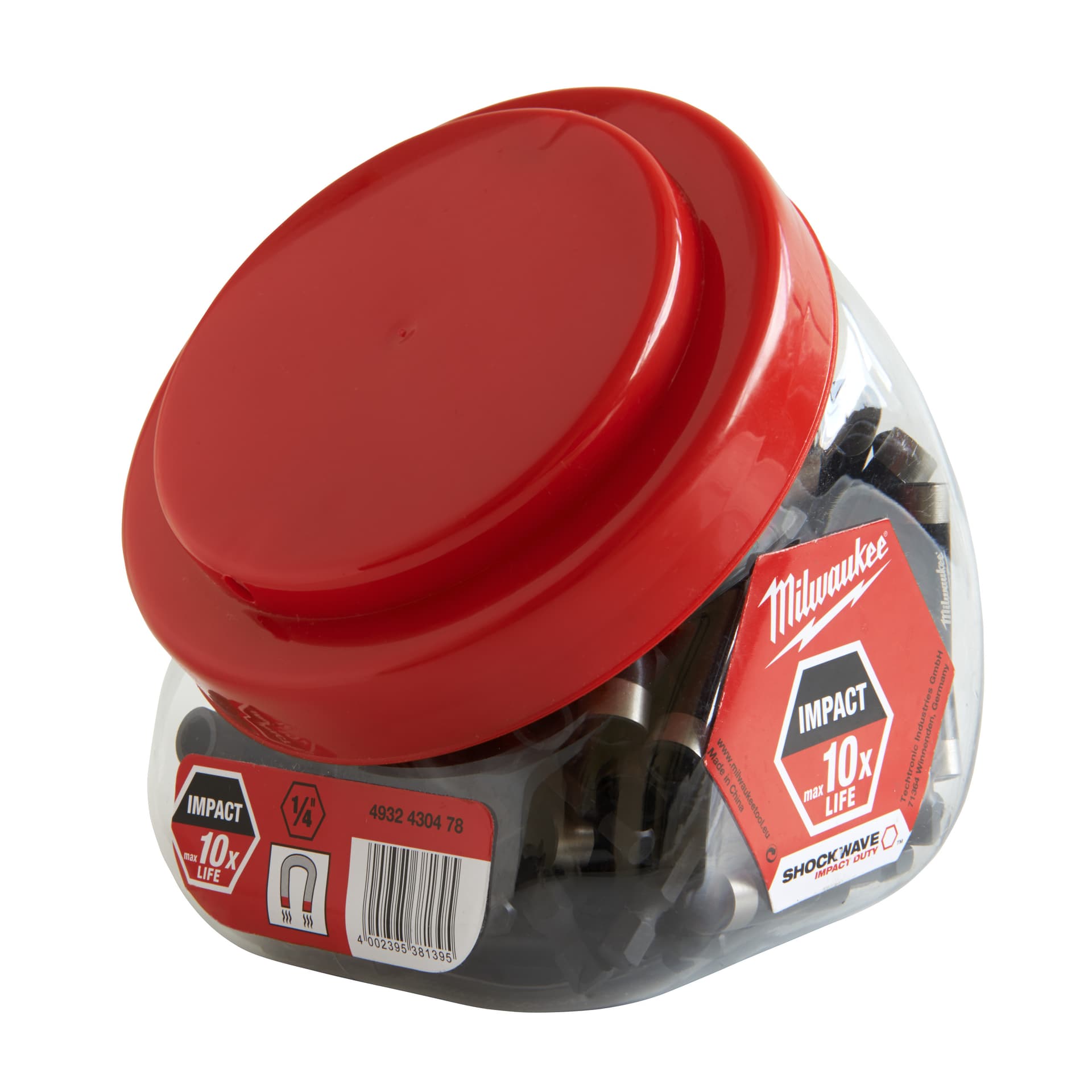 Shockwave mandrină magnetică pentru bit Hex 1/4" 60 mm - ambalaj 100 bucăți Preț pe bucată.
