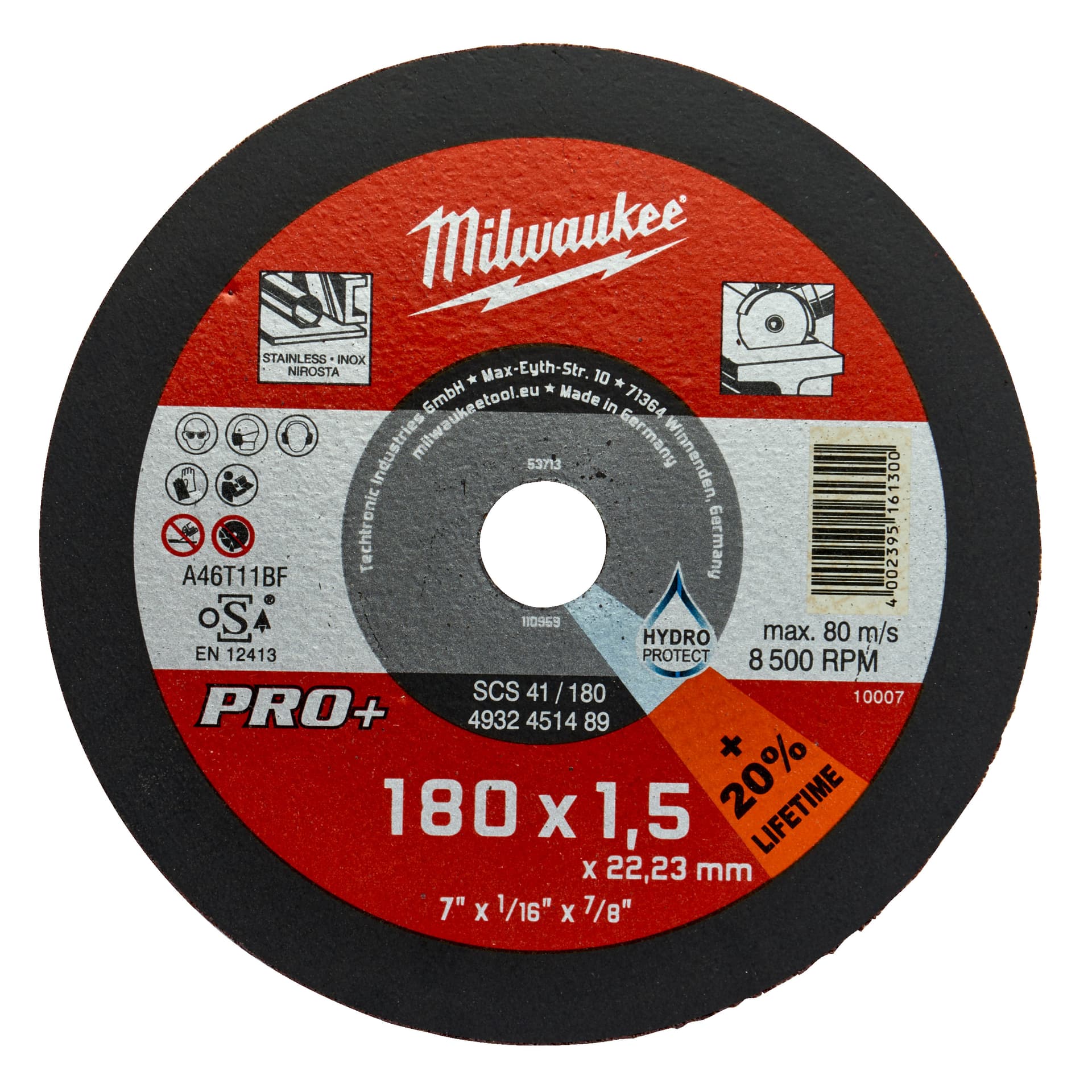Disc pentru metal plat 180X1,5 PRO+