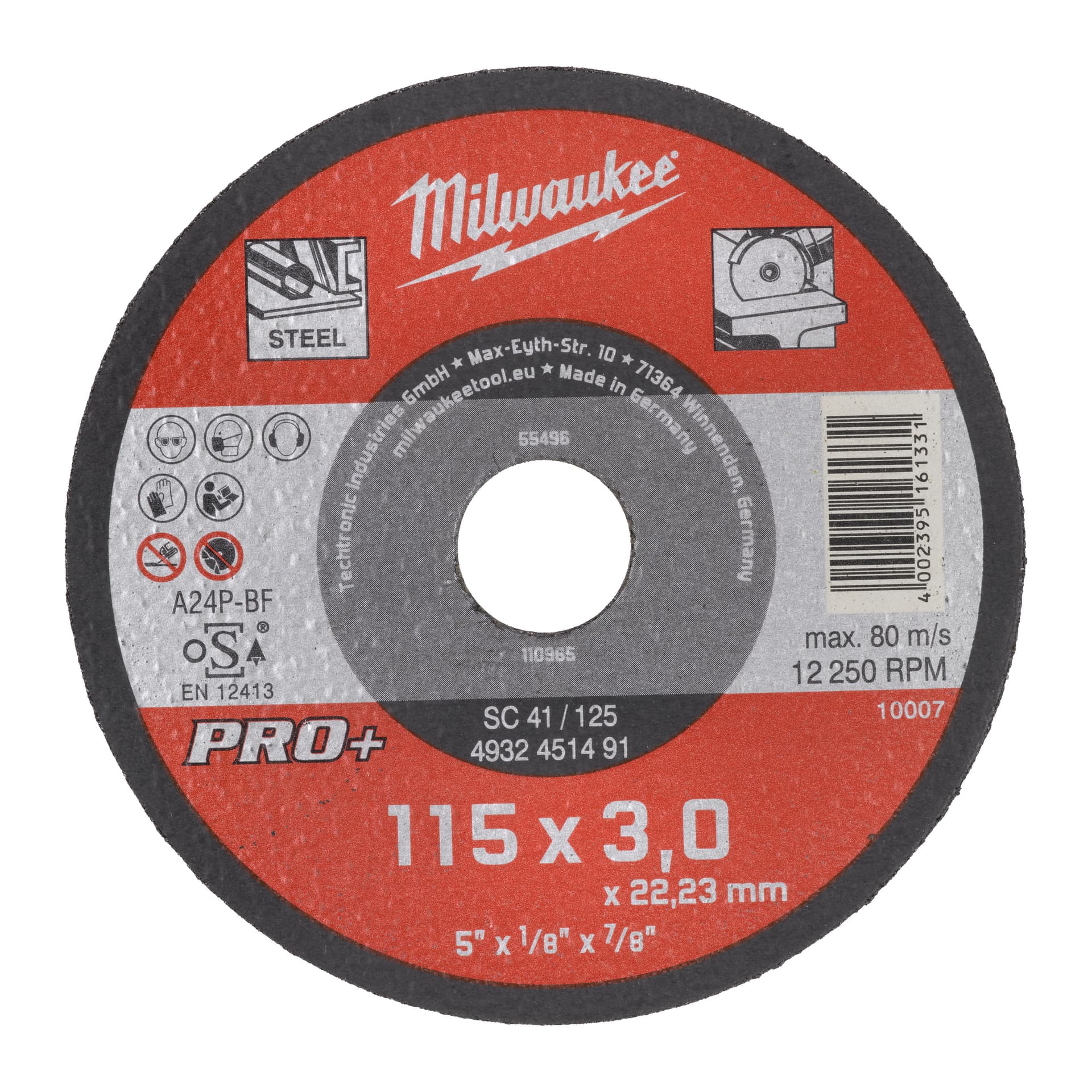 Disc pentru metal plat 115X3 PRO+