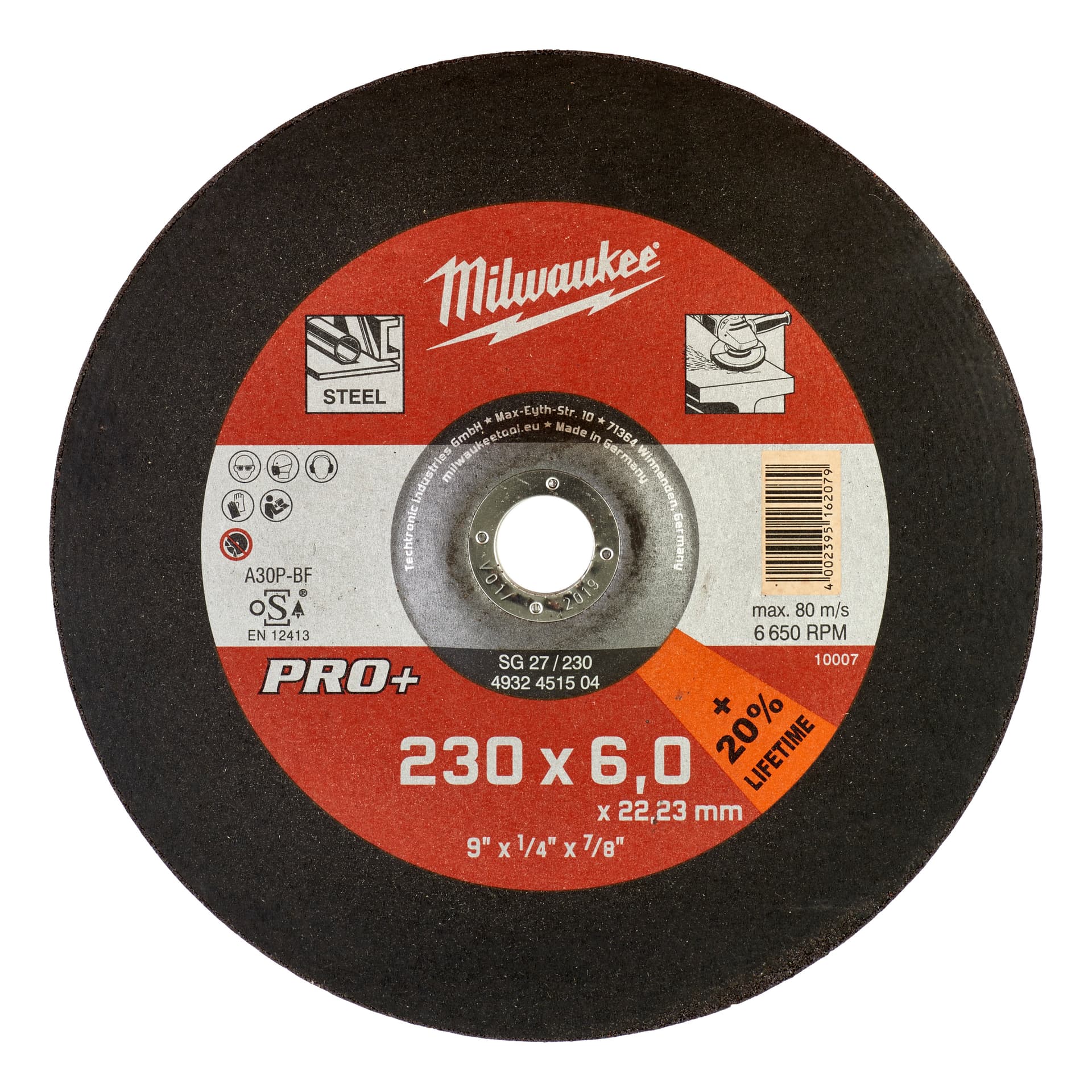 Disc pentru șlefuit metal 230X6 PRO+