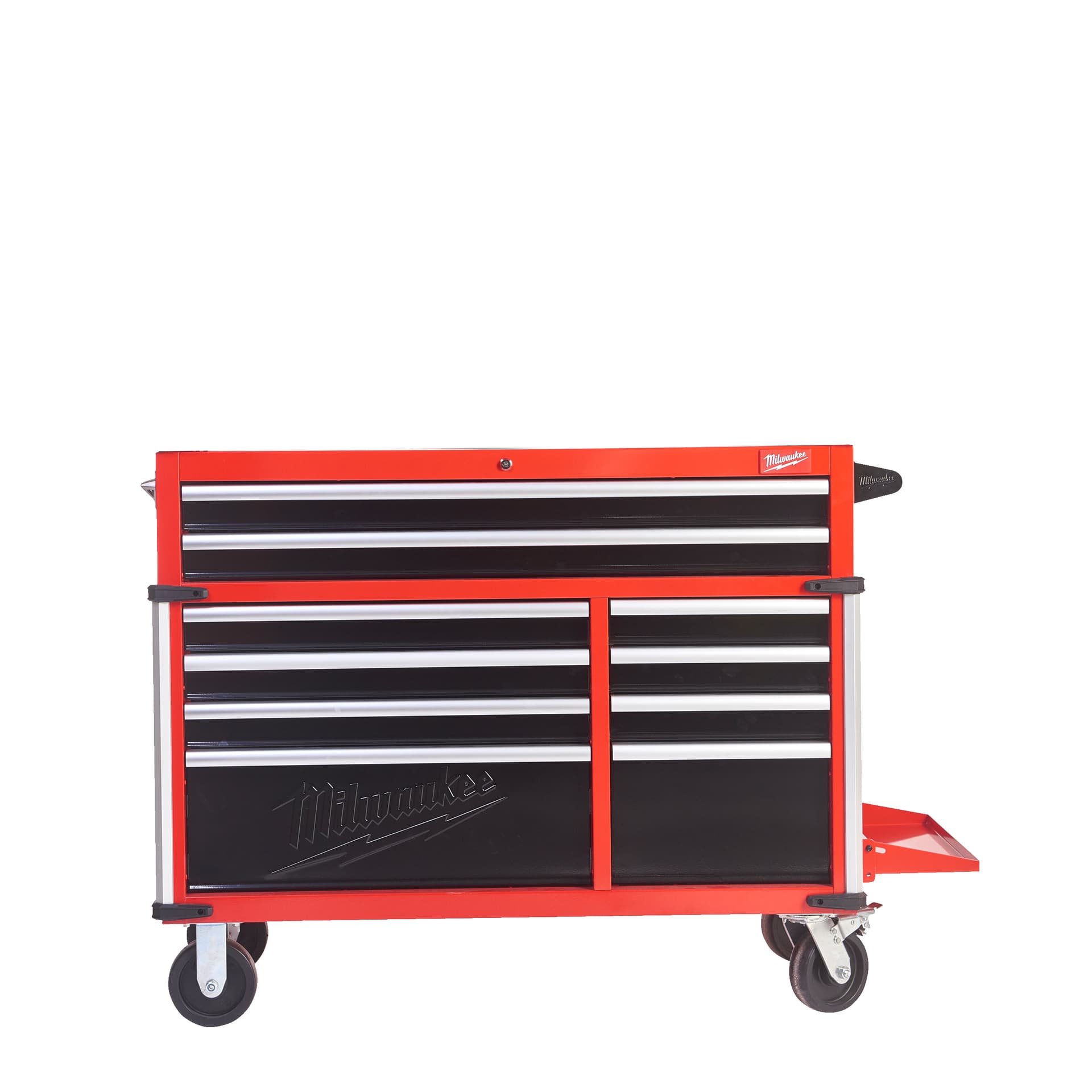 Dulap de scule mobil, cu 10 sertare, metalic, 117 cm