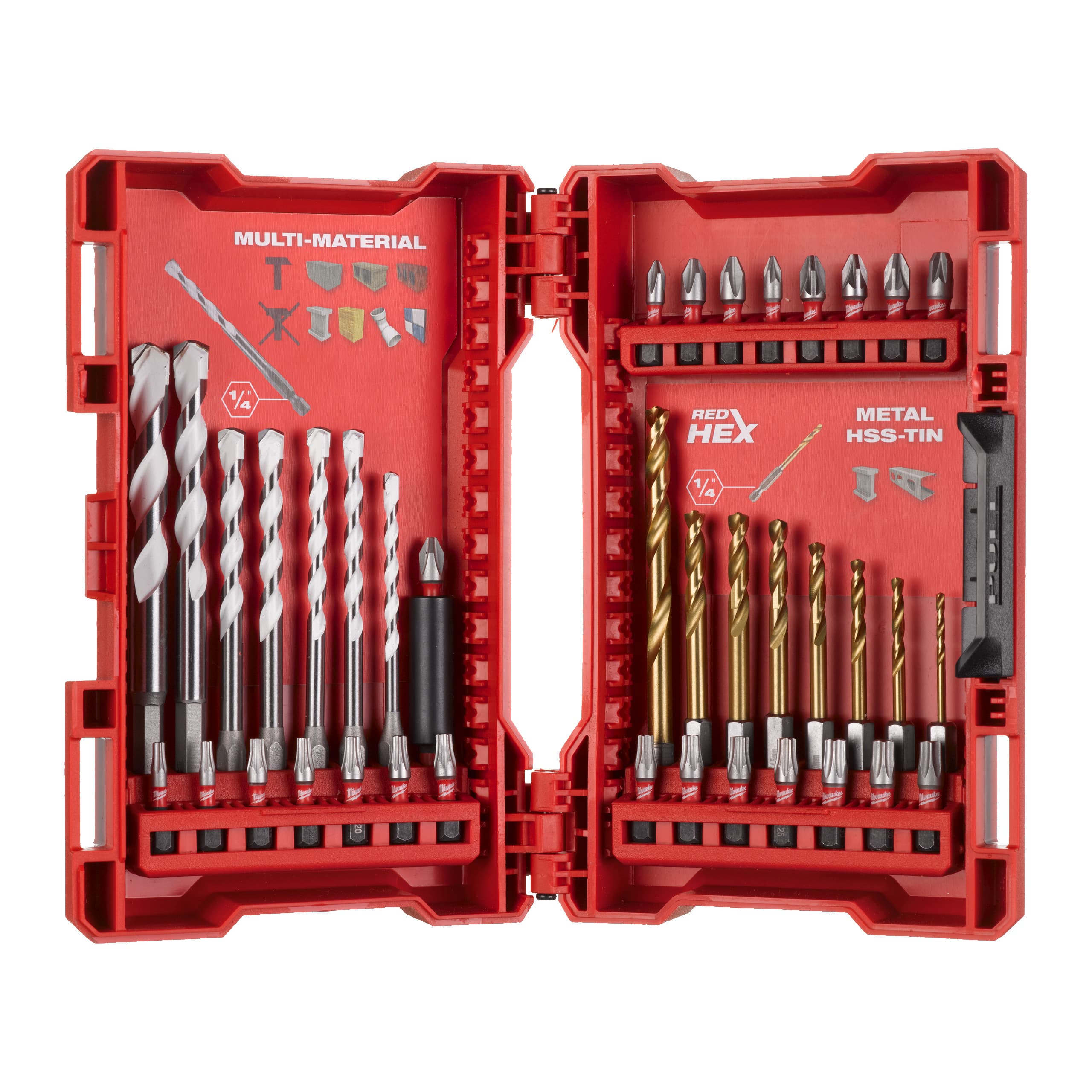 Set de burghiu și burghiu SHOCKWAVE™2x8 39 bucăți.