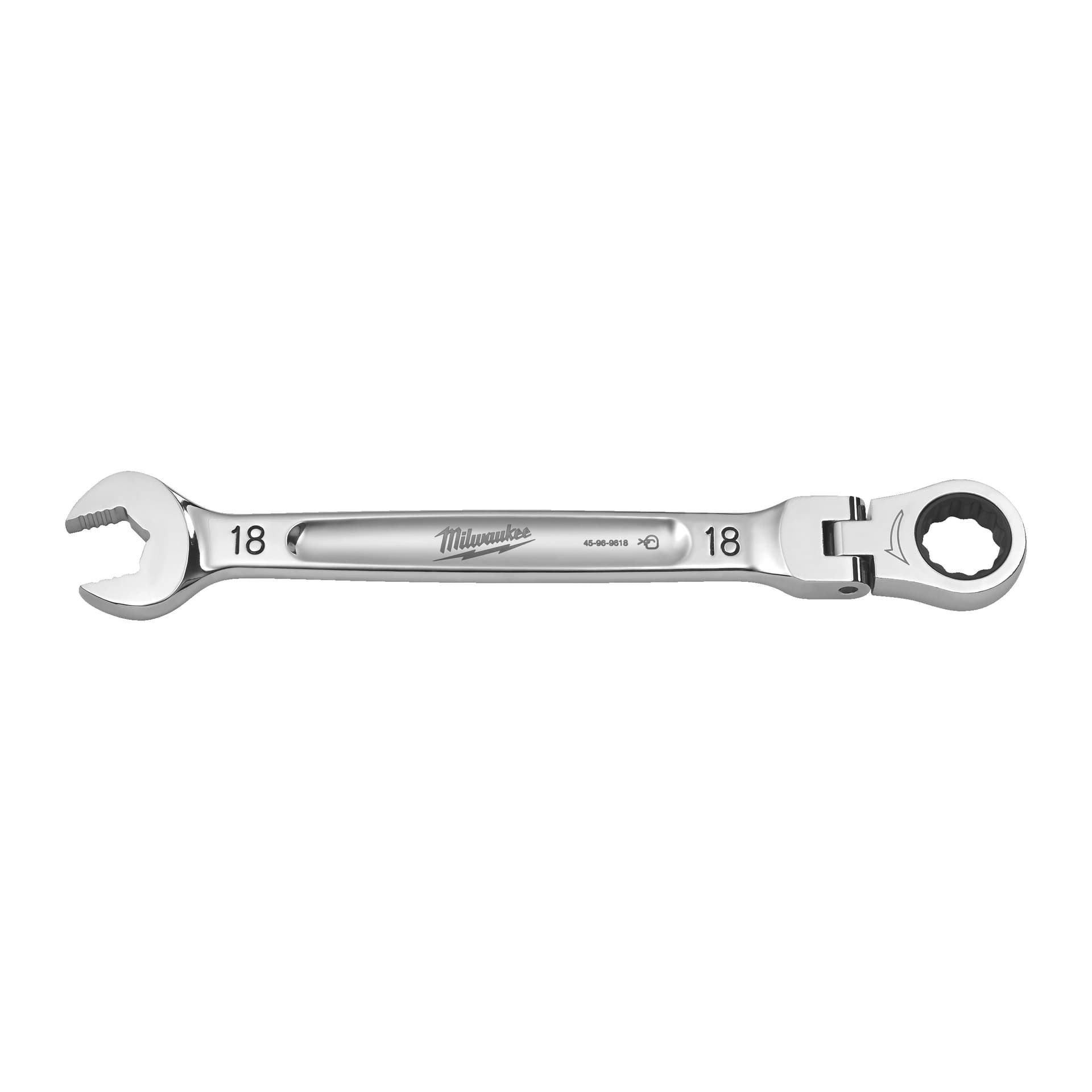 Cheie fixă MAX BITE cu clichet și cap pivotant, 18mm
