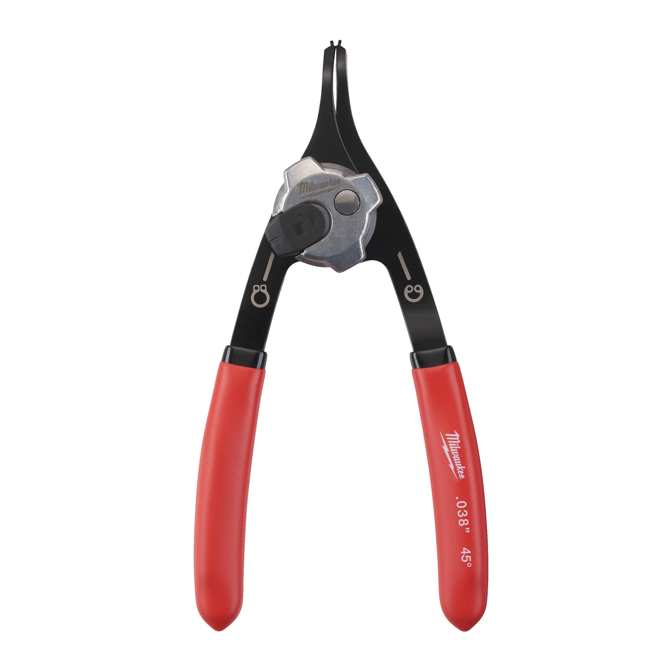 Clește mic pentru inele de siguranță, 45grade, 0,9mm