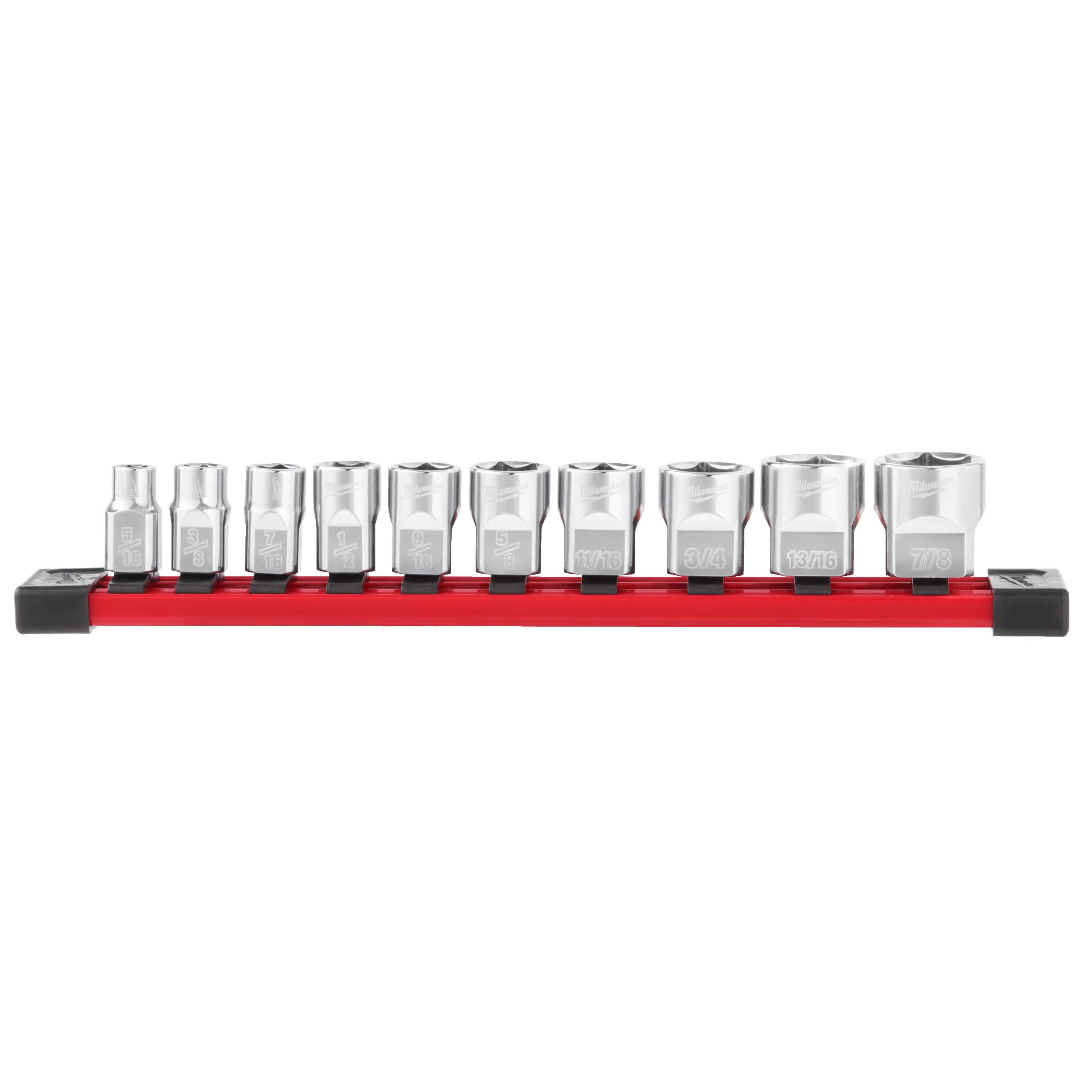 Set 10 bucăți bucăți chei tubulare cromate 3/8˝ sistem imperial