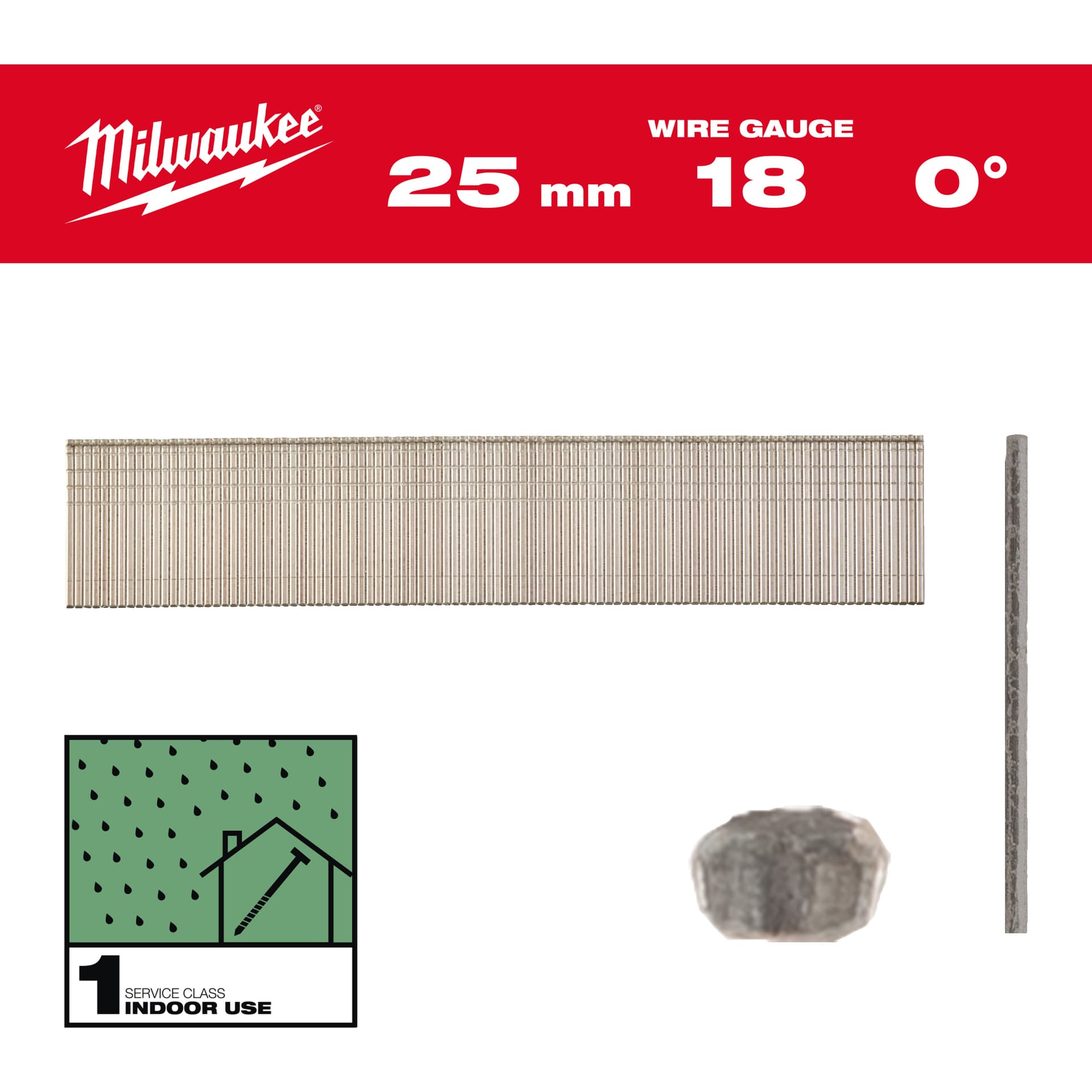 Cuie T, 18G, 25mm, RC G, 5.000 bucăți