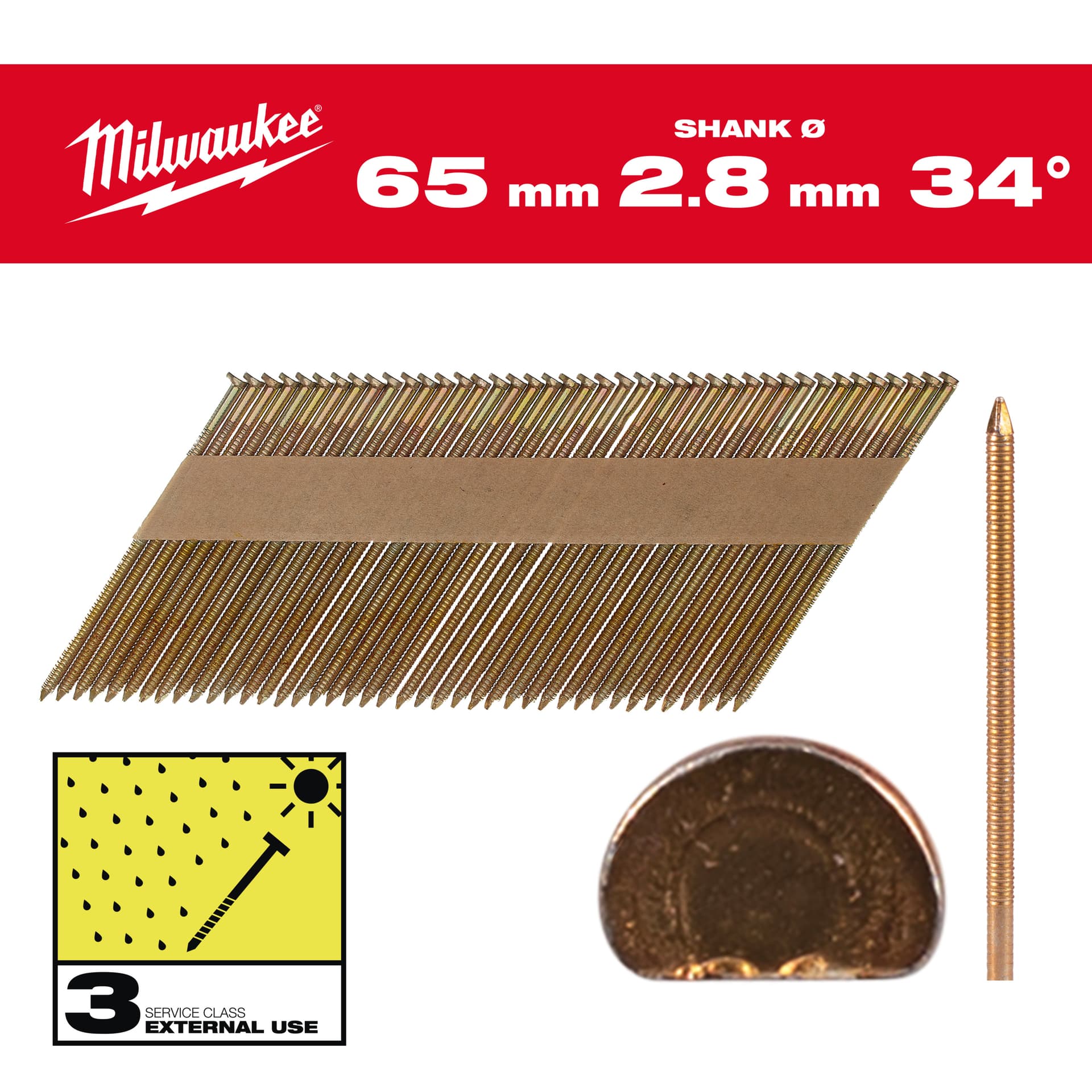 Cuie cap D, 34, 63mm, RS, HDG, 2.200 bucăți