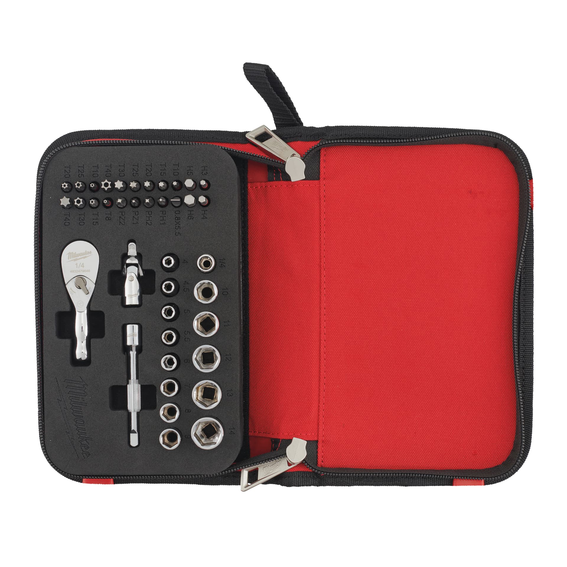 Set de 39 chei cu clichet de 1/4"