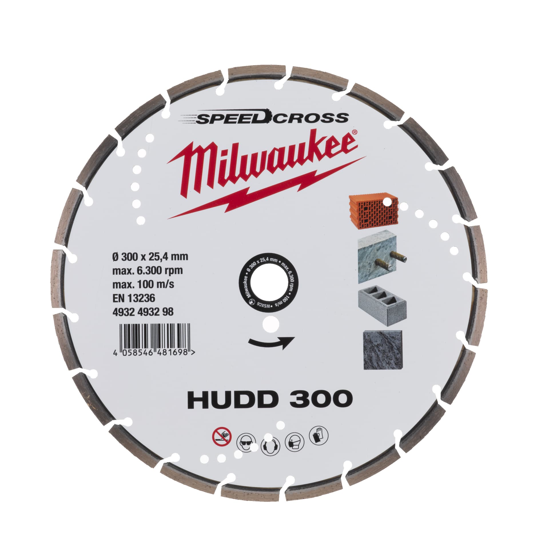 Disc diamantat Speedcross HUDD 300mm