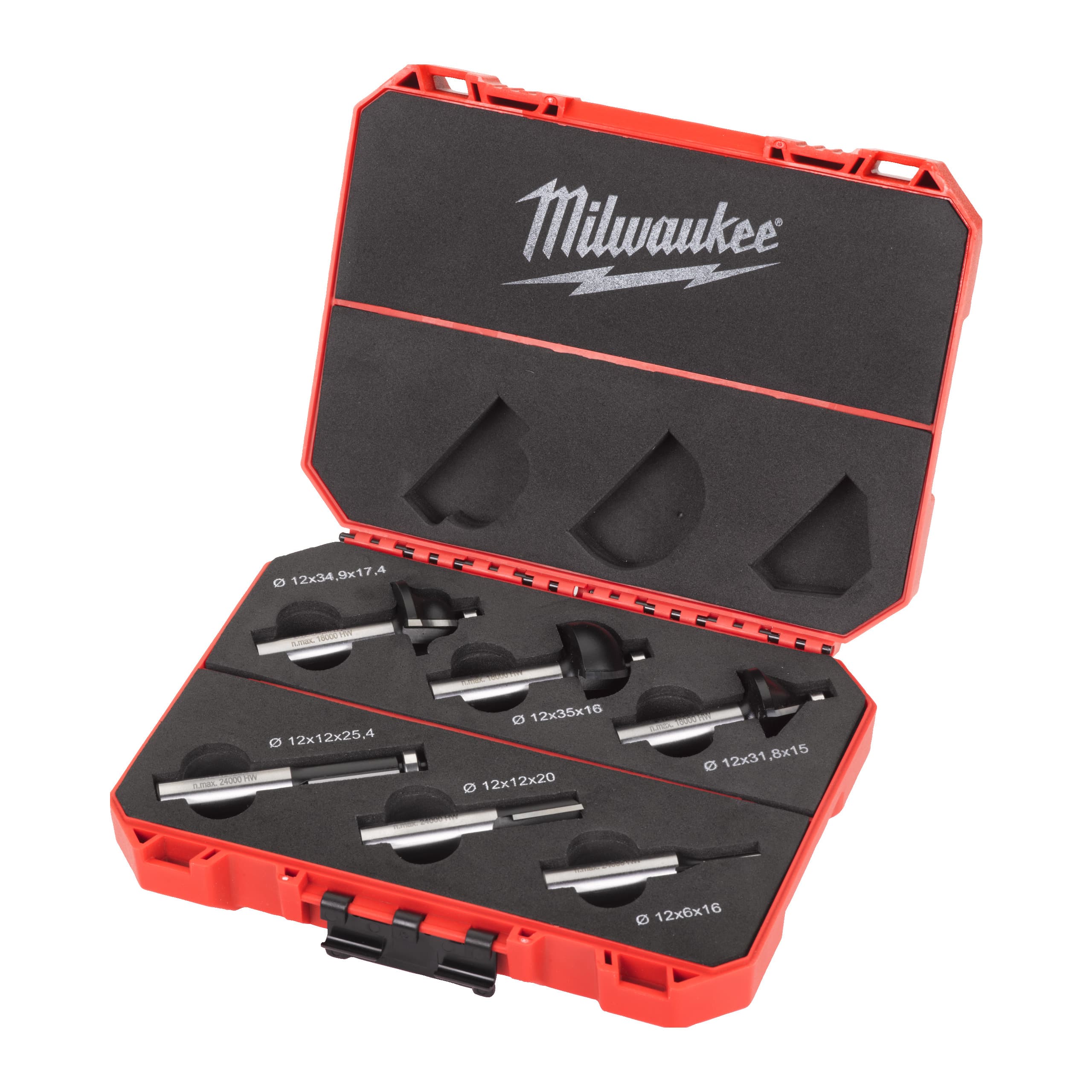 Set cu 6 capete frezat 12mm
