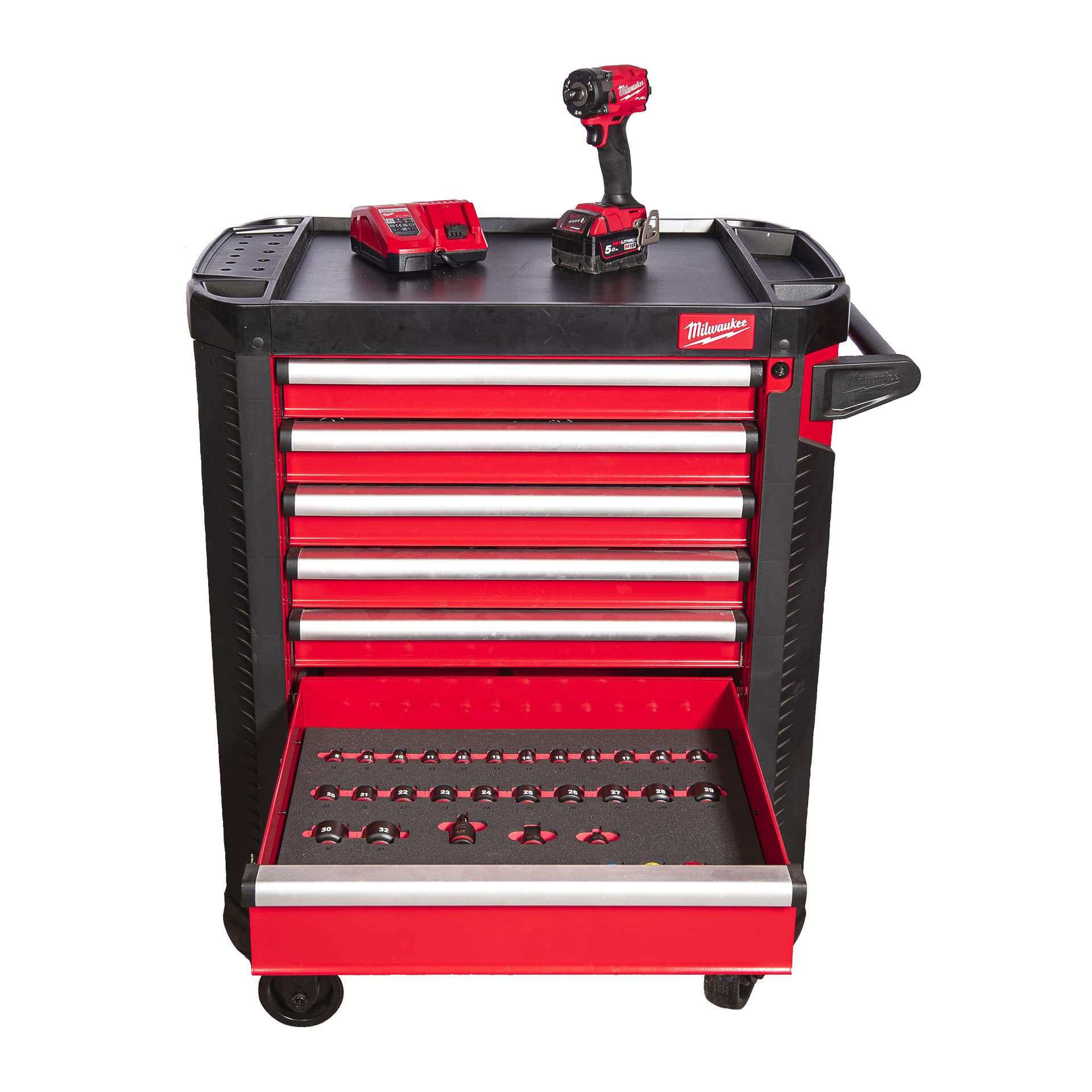 Dulap metalic mobil, 78 cm, cu 7 sertare dotat cu 246 buc, EU