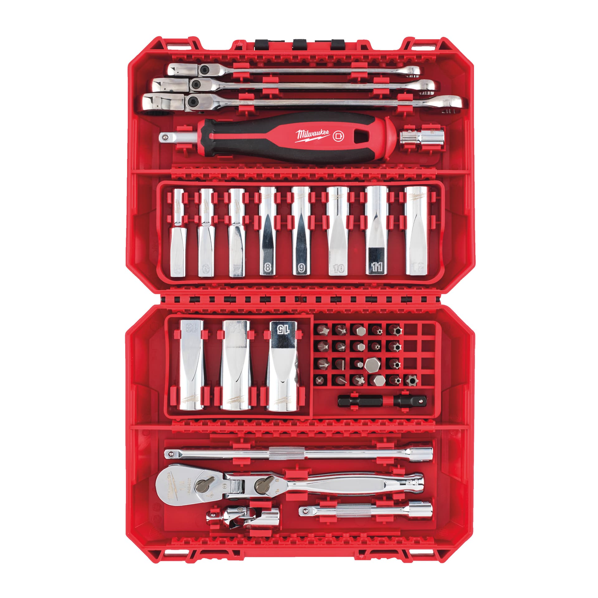Set 42 buc clichet și tubulare 1/4