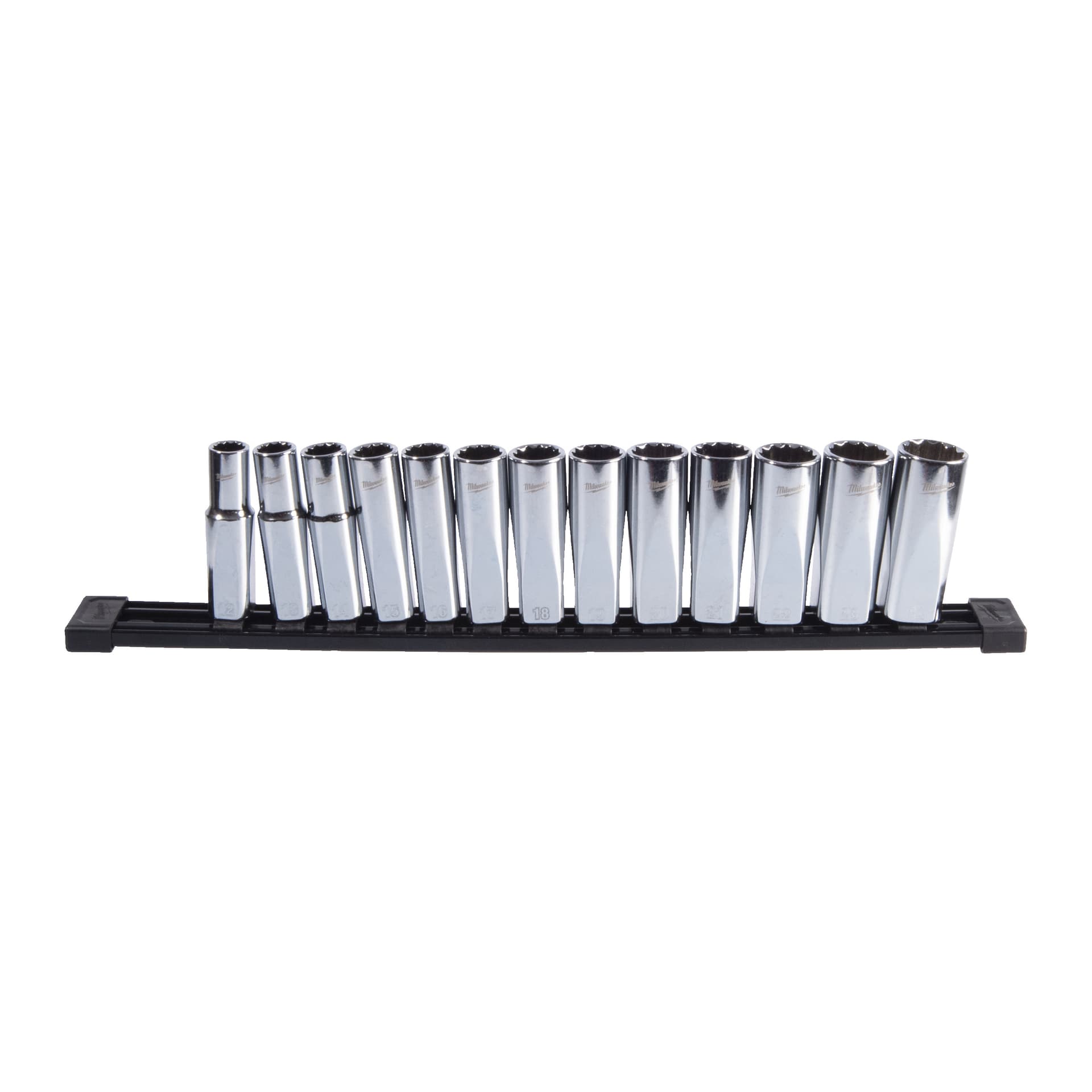 13pc 1/2" Drive Deep 12-Point Socket Set - Metric
