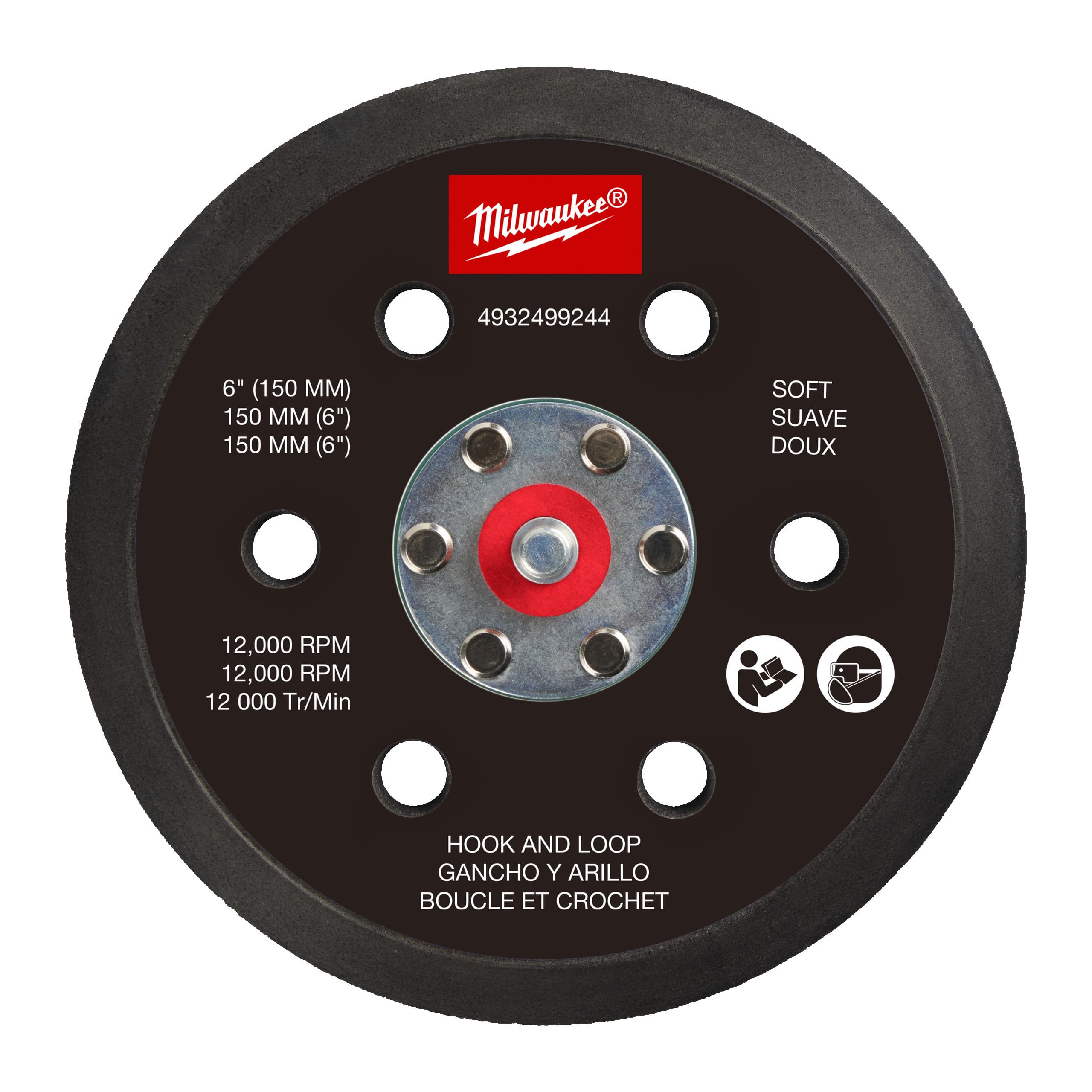 FROSBPSH150 Suport pentru șlefuitor orbital M12 FUEL™ 150 mm - moale și hook & loop